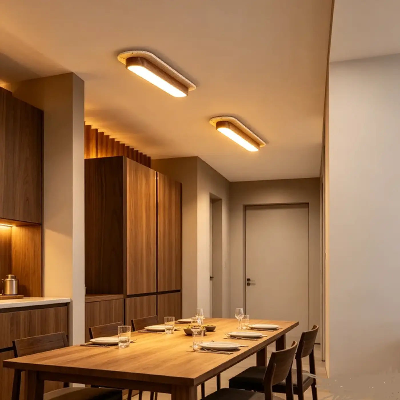 Luminaire Plafonnier Moderne en Bois - Sabrih