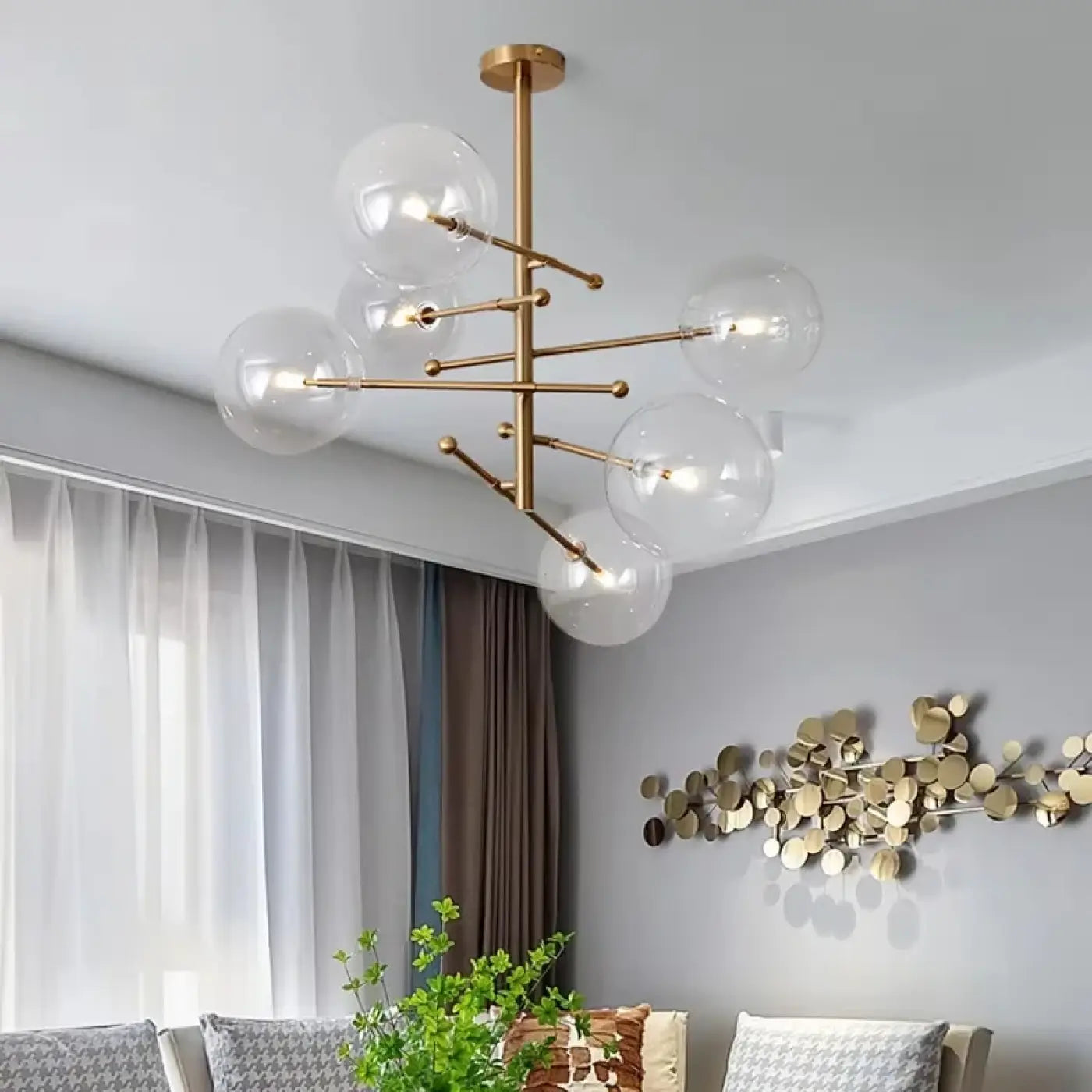 Suspension Luminaire Moderne en Laiton - Atomix