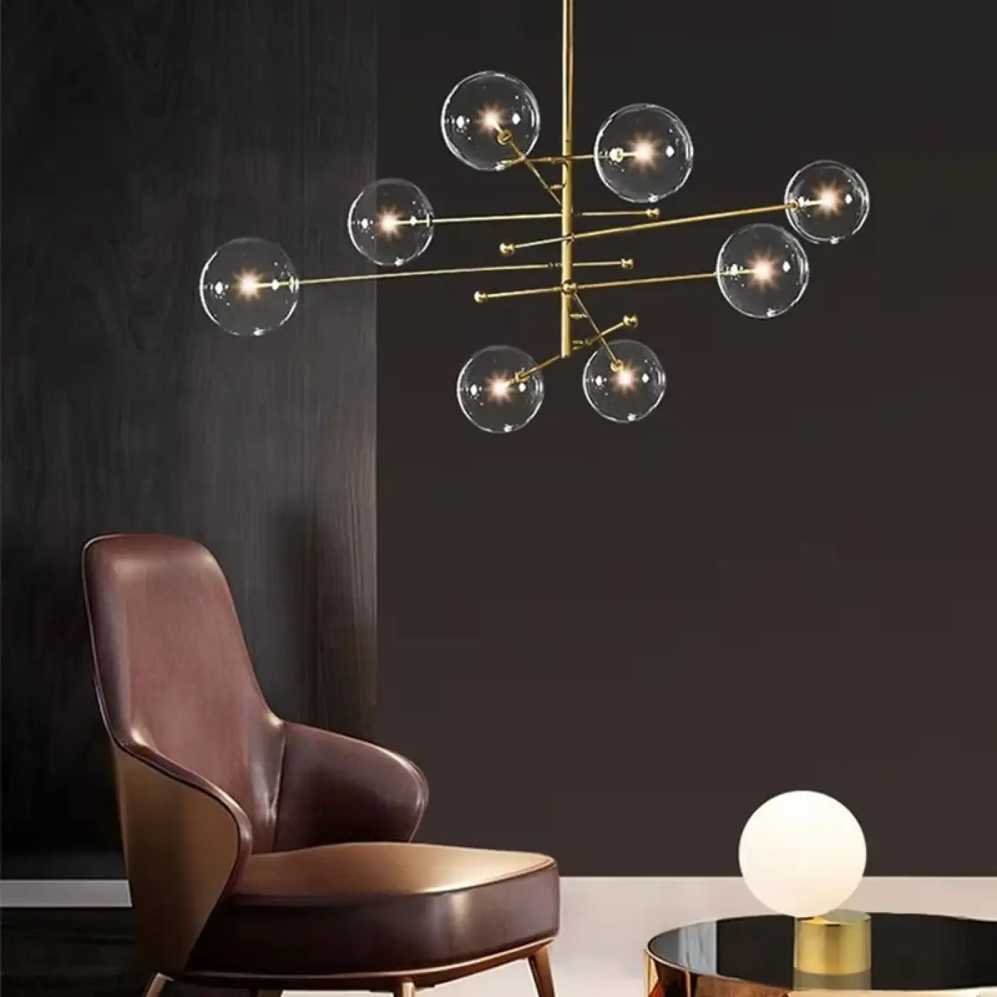 Suspension Luminaire Moderne en Laiton - Atomix