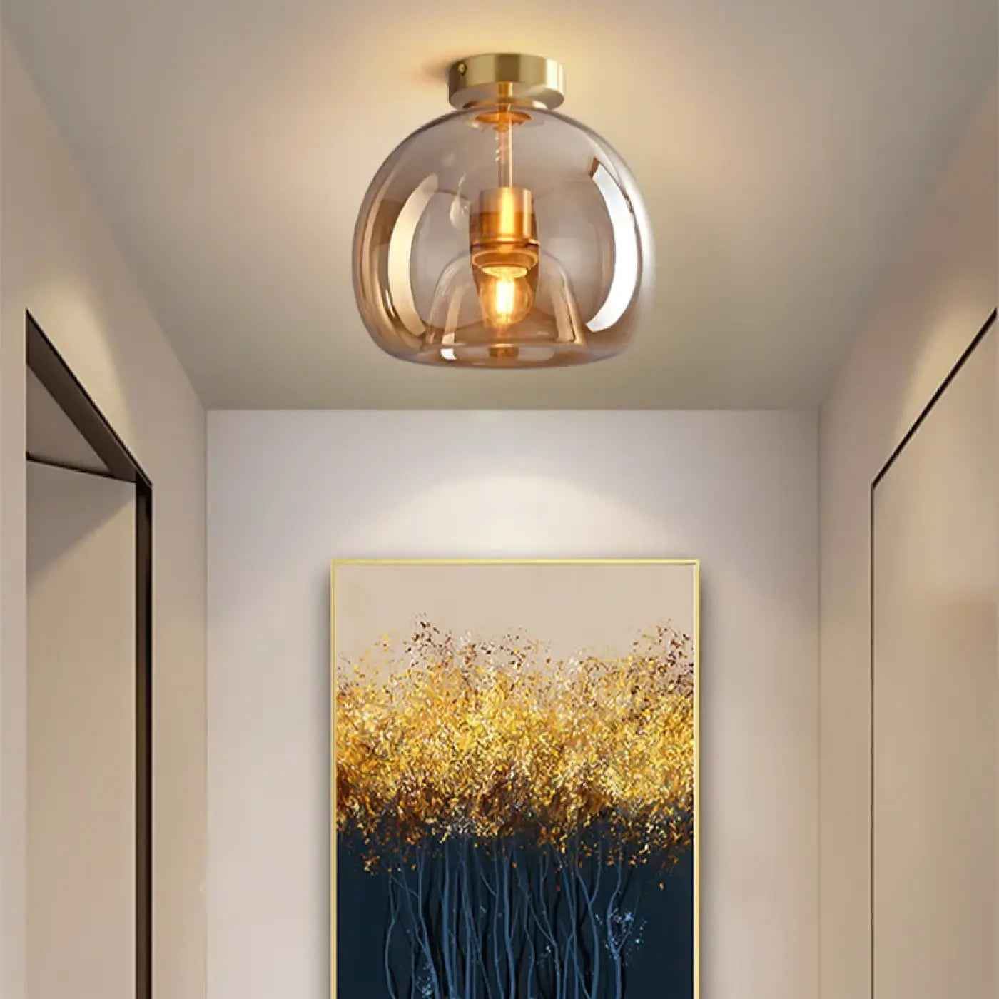 Luminaire Plafonnier Moderne en Verre - Heryc