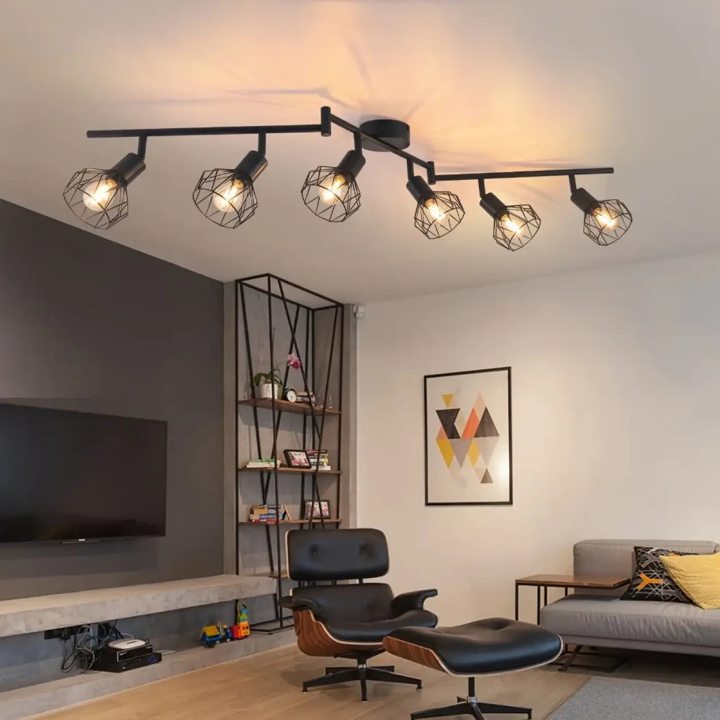Plafonnier Luminaire Industriel en Metal - Dusto