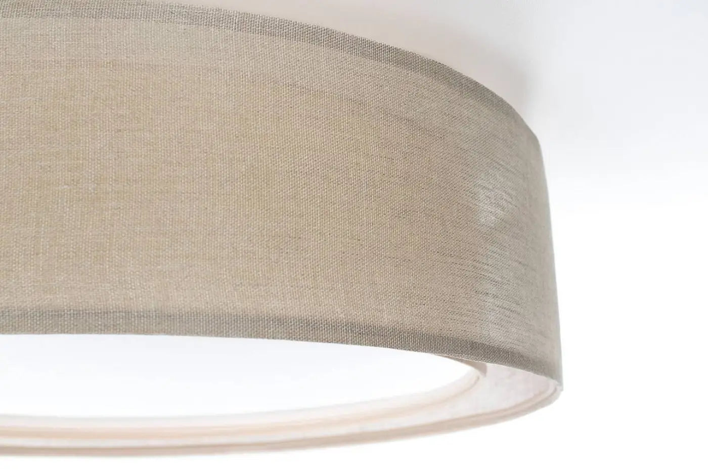 Luminaire Plafonnier Design en Tissu - Puro (Beige)