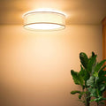 Luminaire Plafonnier Design en Tissu - Puro (Beige)