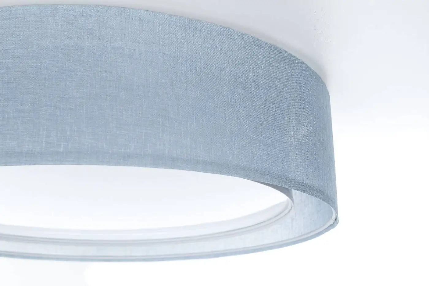 Luminaire Plafonnier Design en Tissu - Puro (Bleu Clair)