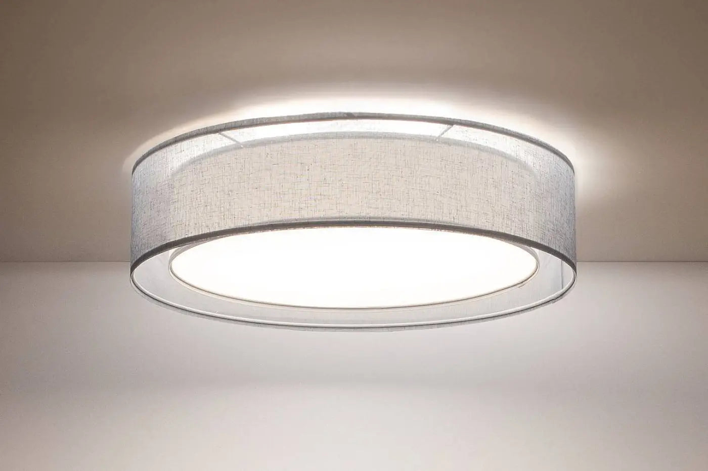 Luminaire Plafonnier Design en Tissu - Puro (Bleu Clair)