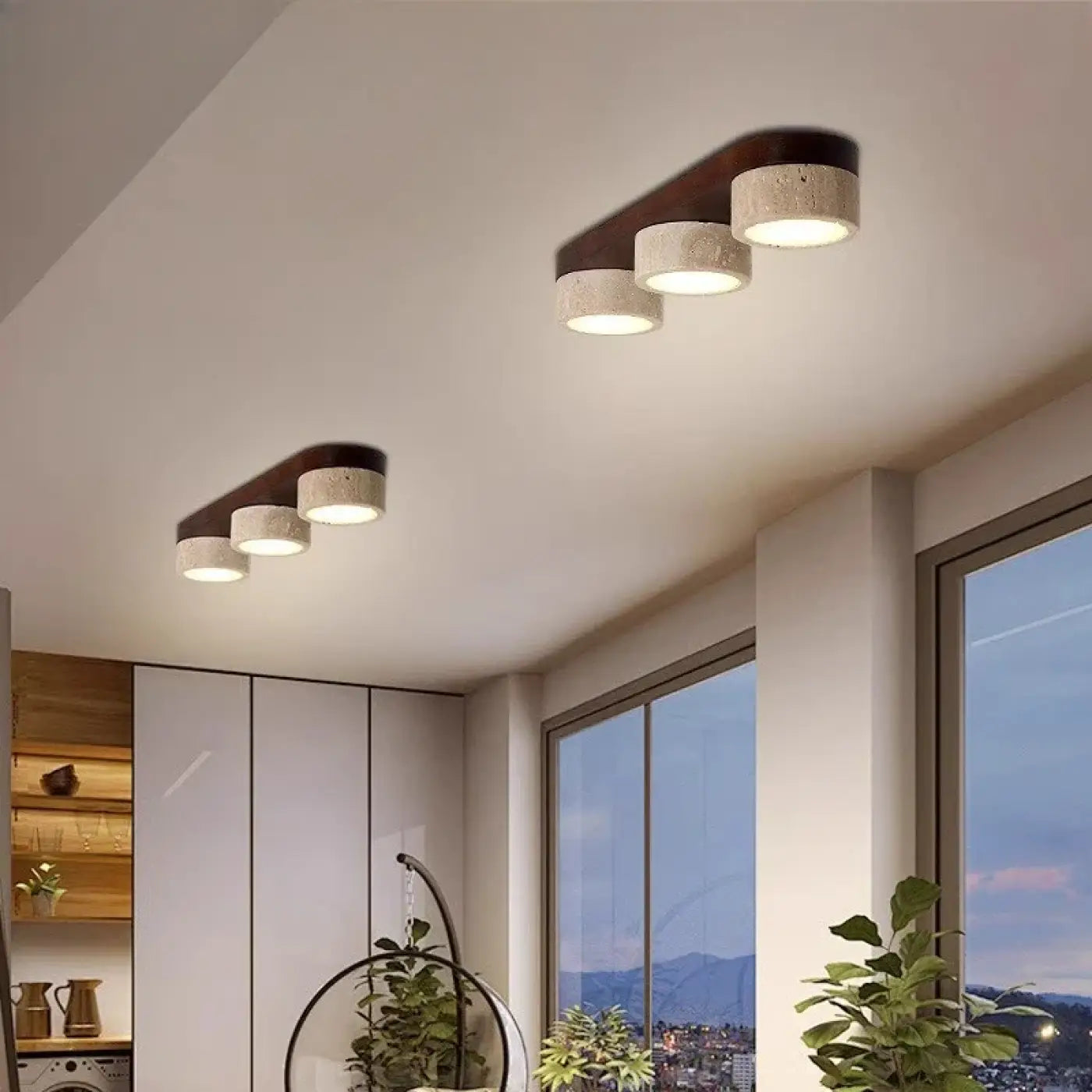 Luminaire Plafonnier Design en Bois - Gypy