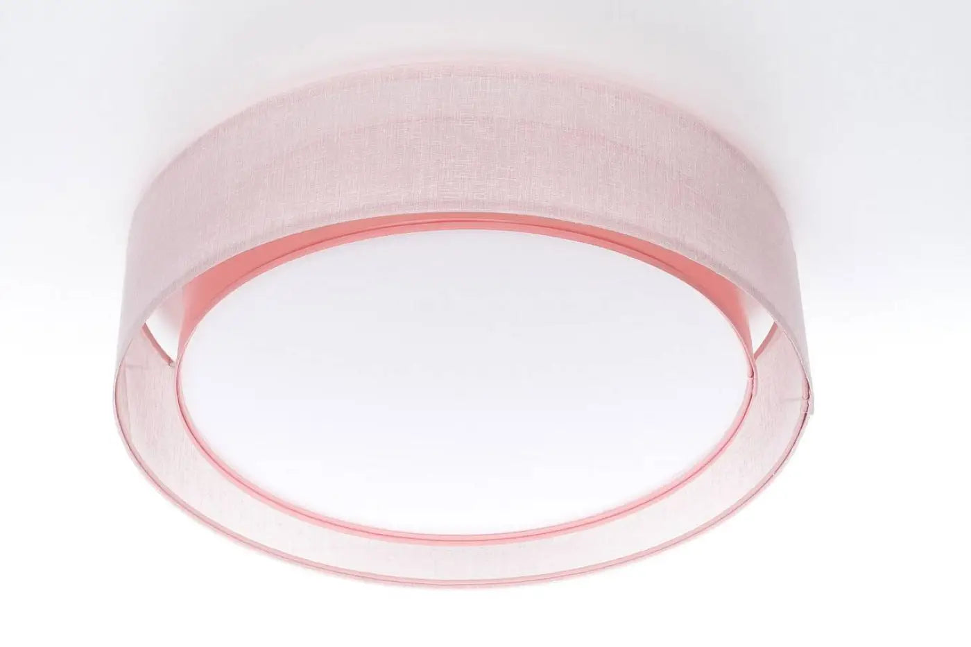 Luminaire Plafonnier Design en Tissu - Puro (Rose Clair)