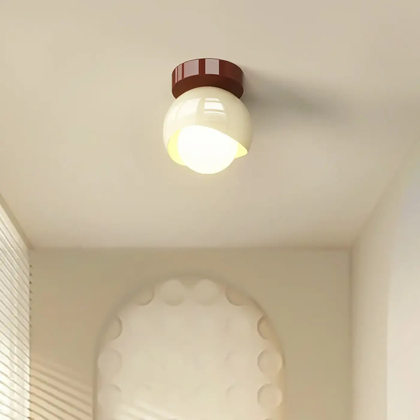 Luminaire Plafonnier Scandinave en Verre - Flori