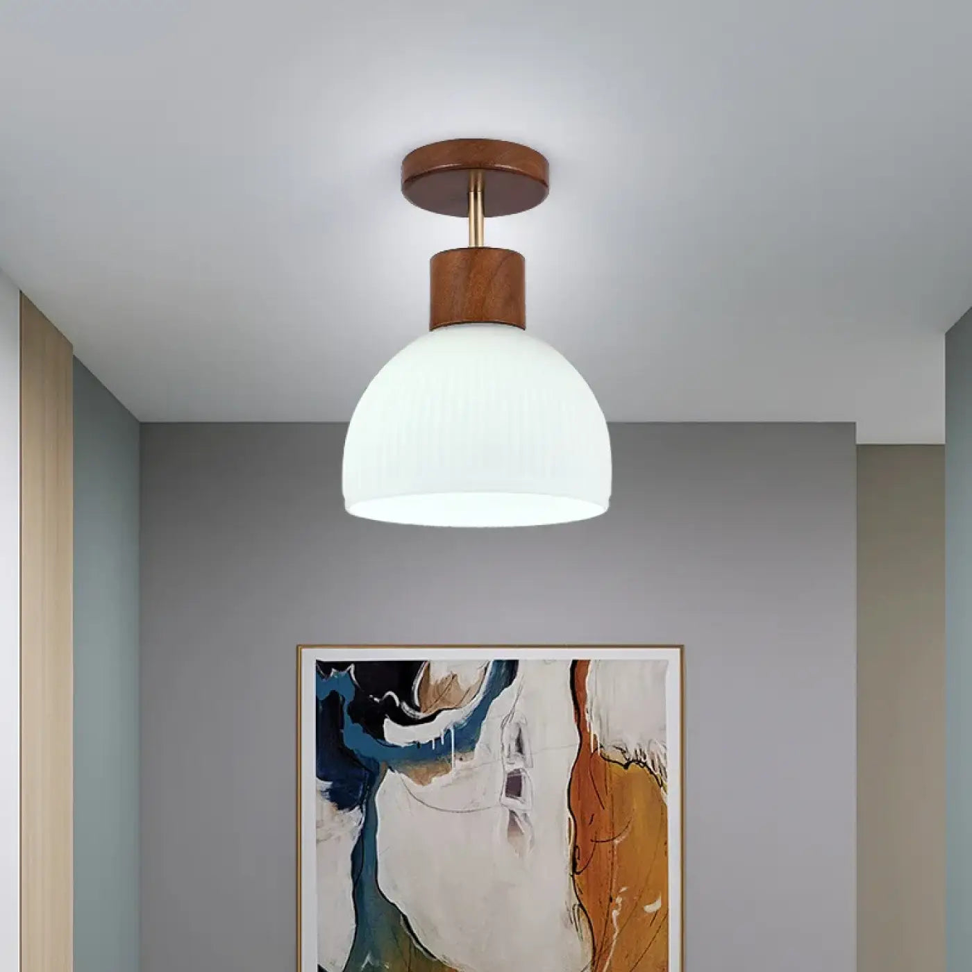Luminaire Plafonnier Scandinave en Bois - Dinali