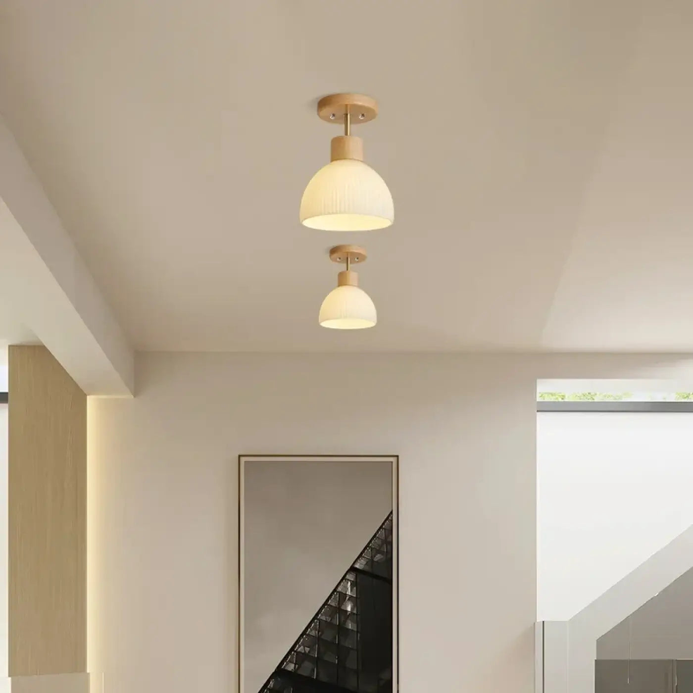 Luminaire Plafonnier Scandinave en Bois - Dinali