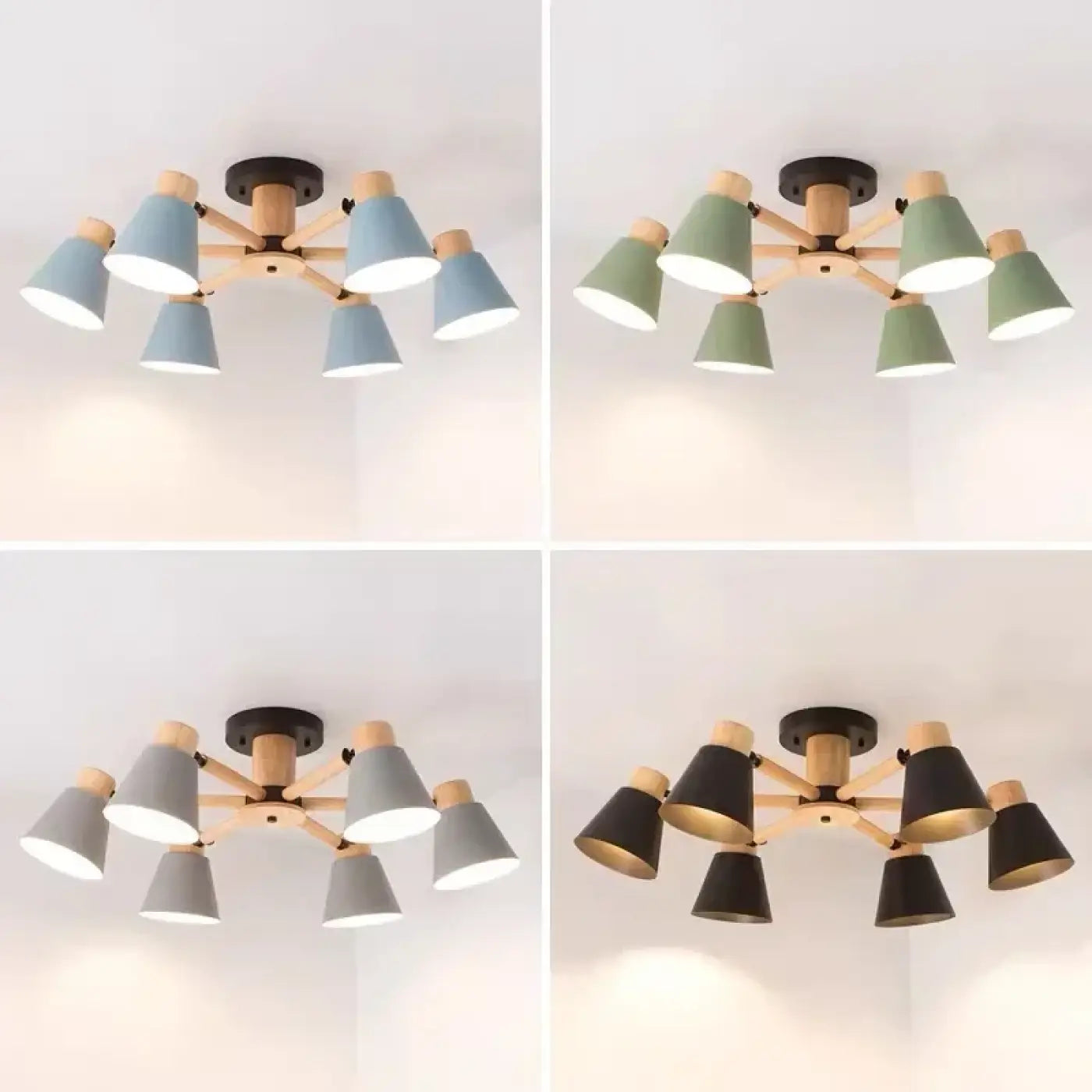 Luminaire Plafonnier Scandinave en Bois - Dinave