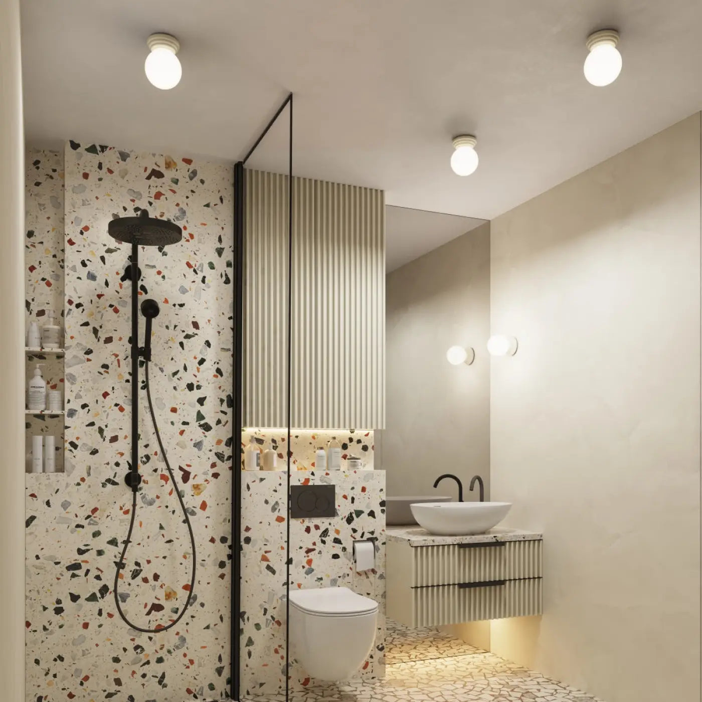 Luminaire Plafonnier Design - Zori (Beige)