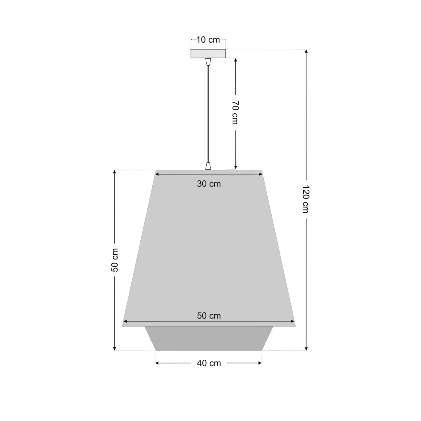 Suspension Luminaire Design - Sensei Doblo (Gris/Blanc/Argent)