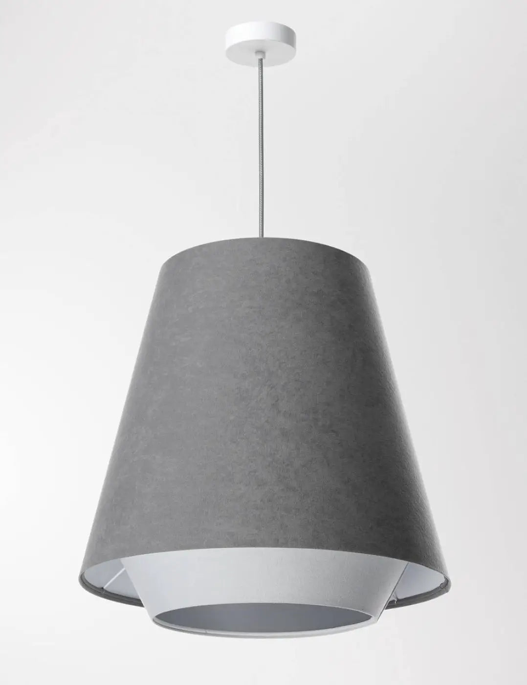 Suspension Luminaire Design - Sensei Doblo (Gris/Blanc/Argent)