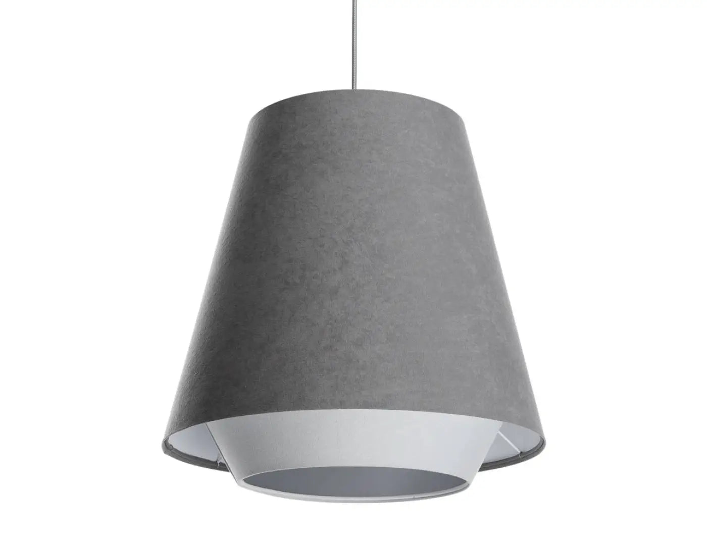 Suspension Luminaire Design - Sensei Doblo (Gris/Blanc/Argent)