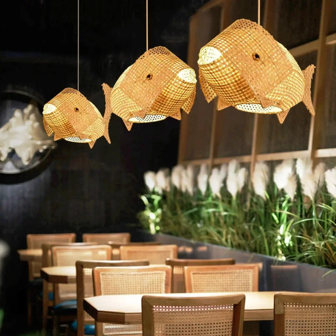 Suspension Luminaire Design en Bambou - Vota