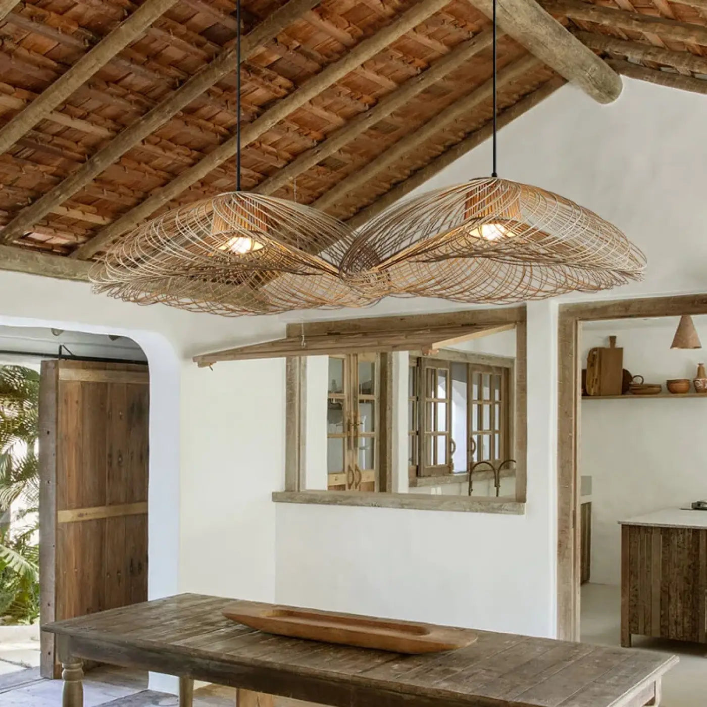 Suspension Luminaire Design en Bambou - Gasia