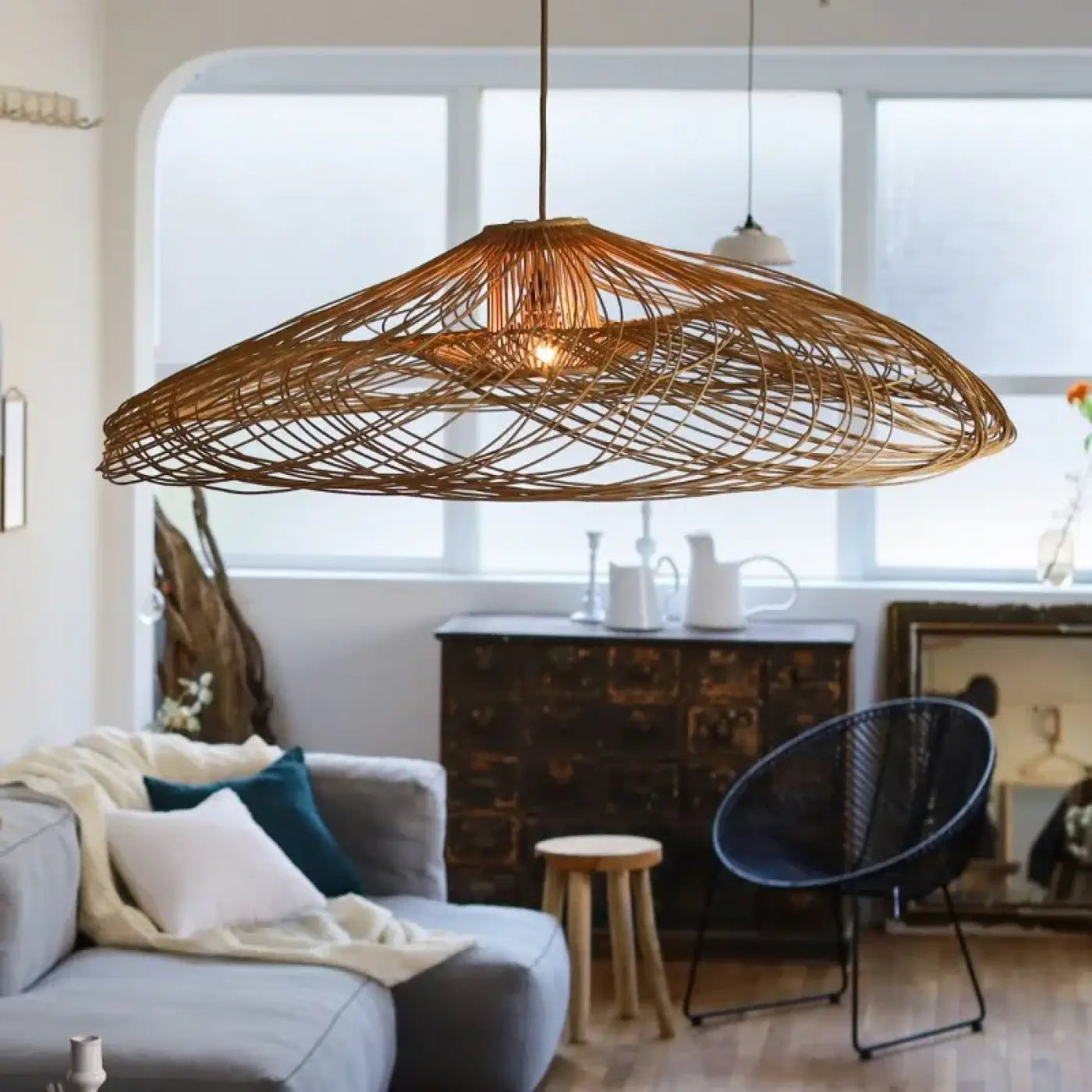 Suspension Luminaire Design en Bambou - Gasia