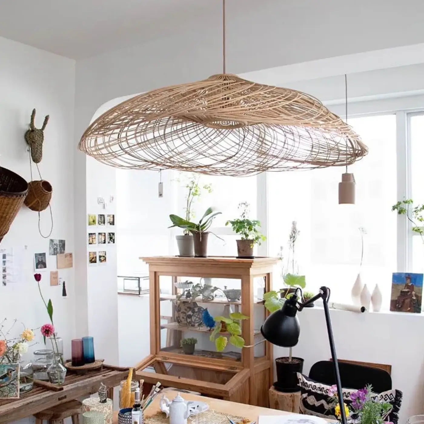 Suspension Luminaire Design en Bambou - Gasia
