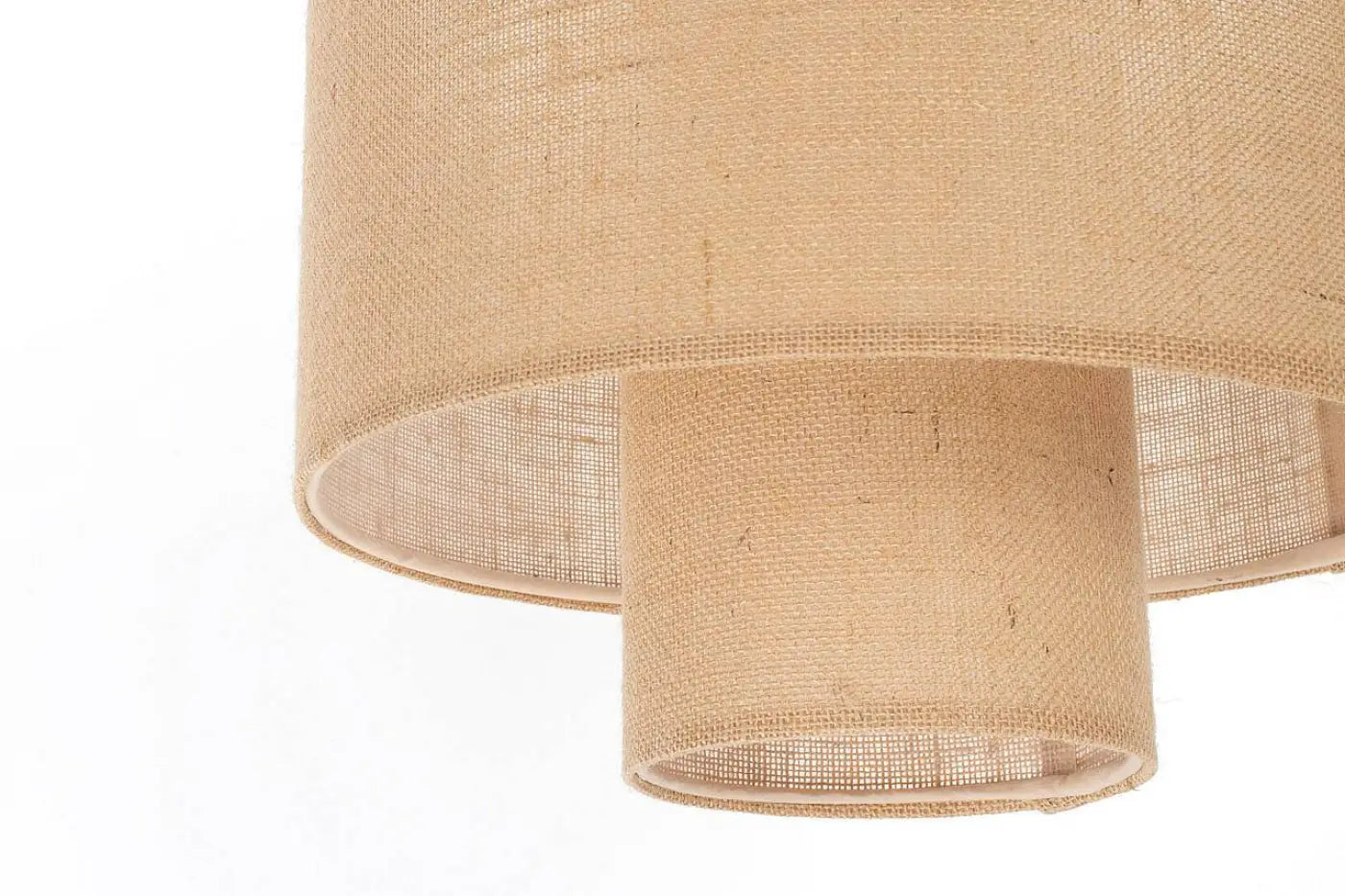 Suspension Luminaire en Tissu - Twin (Beige)