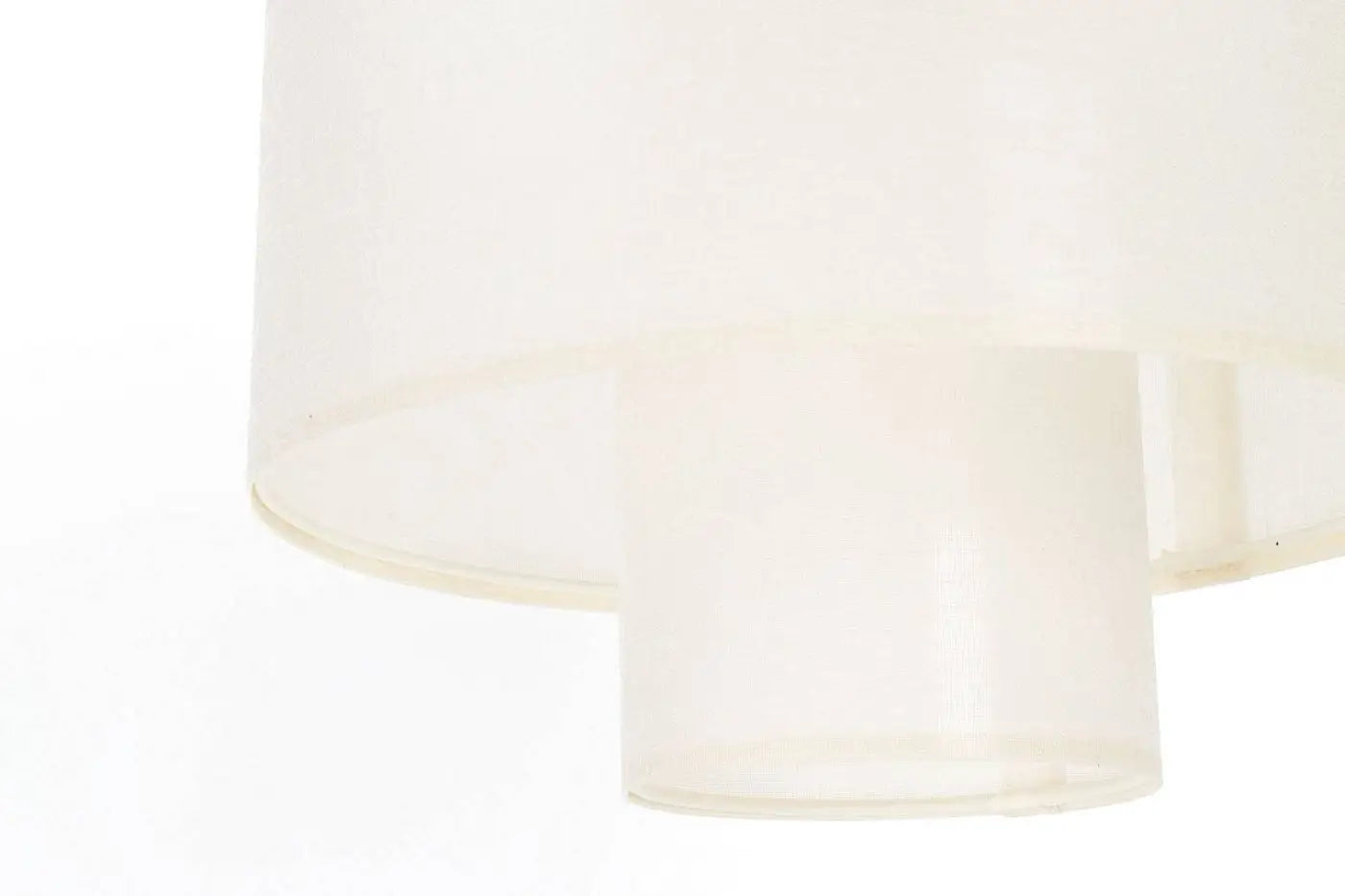 Suspension Luminaire en Tissu - Twin (Blanc Crème)