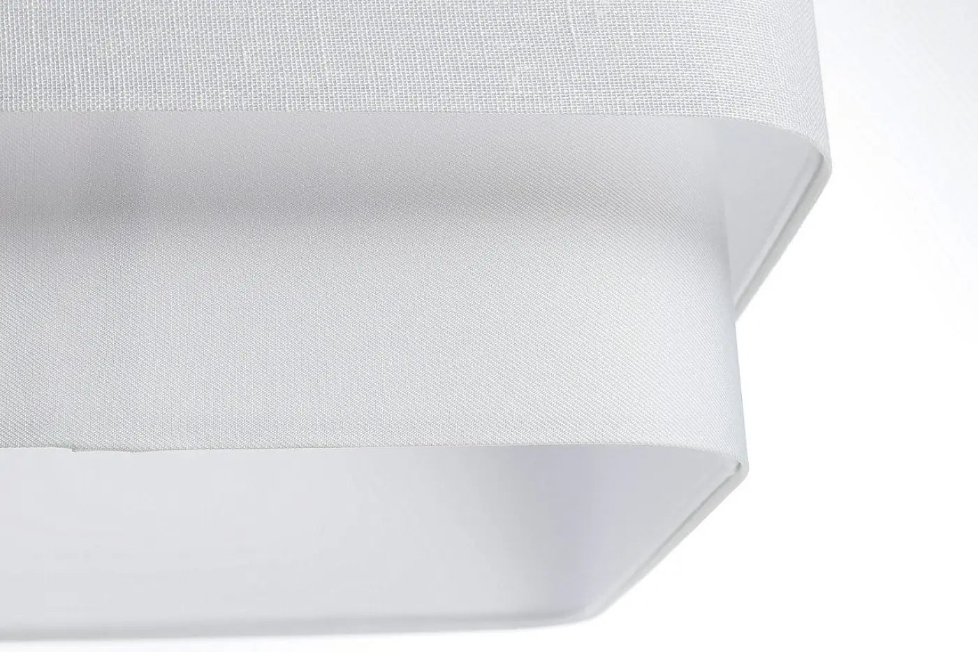 Suspension Luminaire Design en Tissu - Kwadro Duo (Blanc)