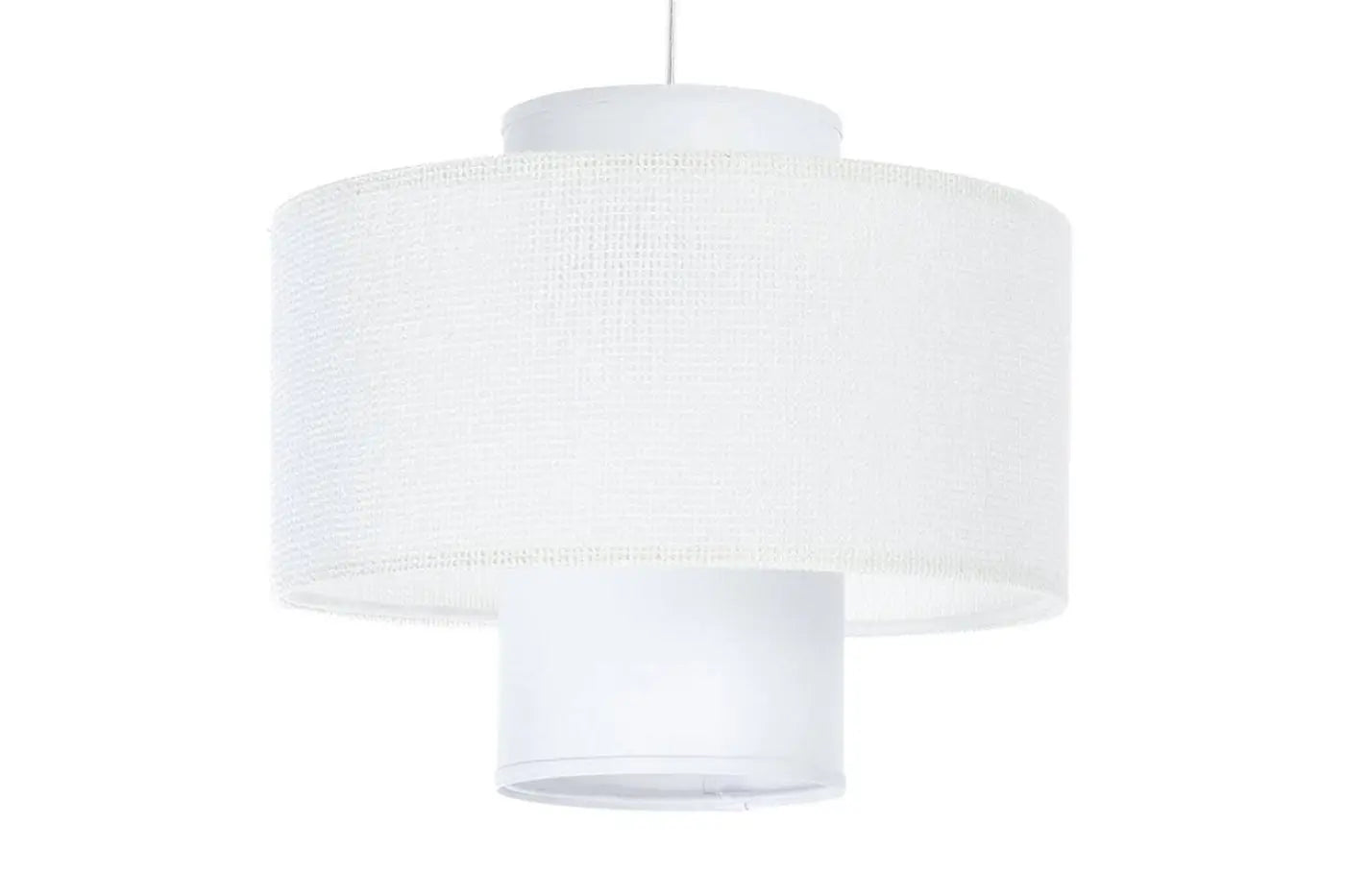 Suspension Luminaire Moderne en Tissu - Twin (Blanc)