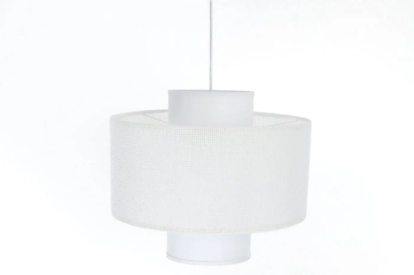 Suspension Luminaire Moderne en Tissu - Twin (Blanc)