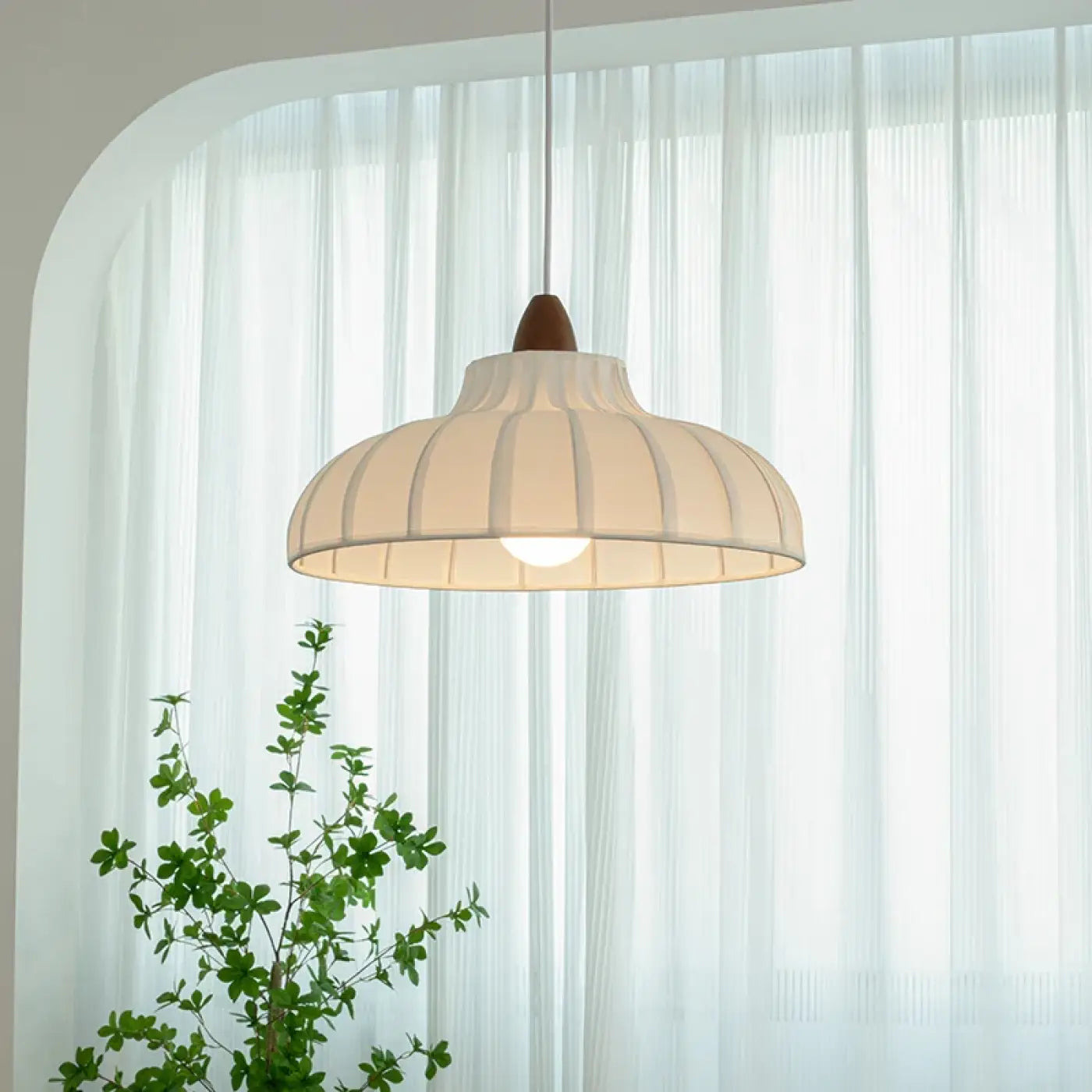 Suspension Luminaire Scandinave en Bois - Bosca