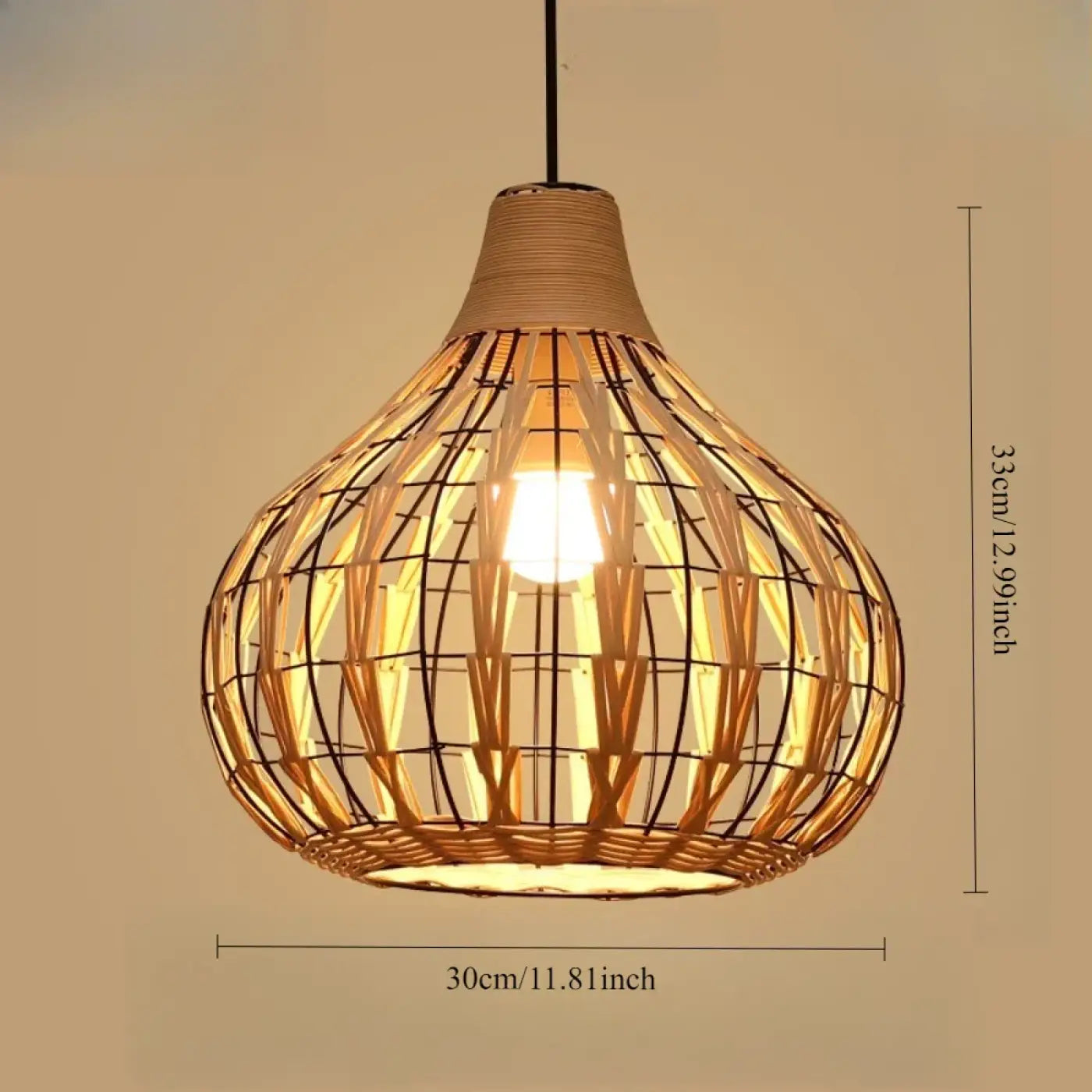 Suspension Luminaire Boheme en Bambou - Keriwi