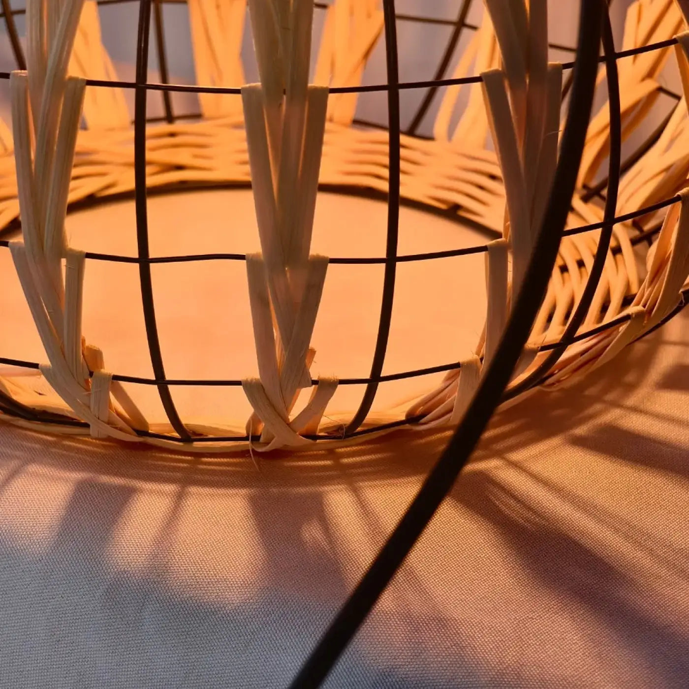 Suspension Luminaire Boheme en Bambou - Keriwi