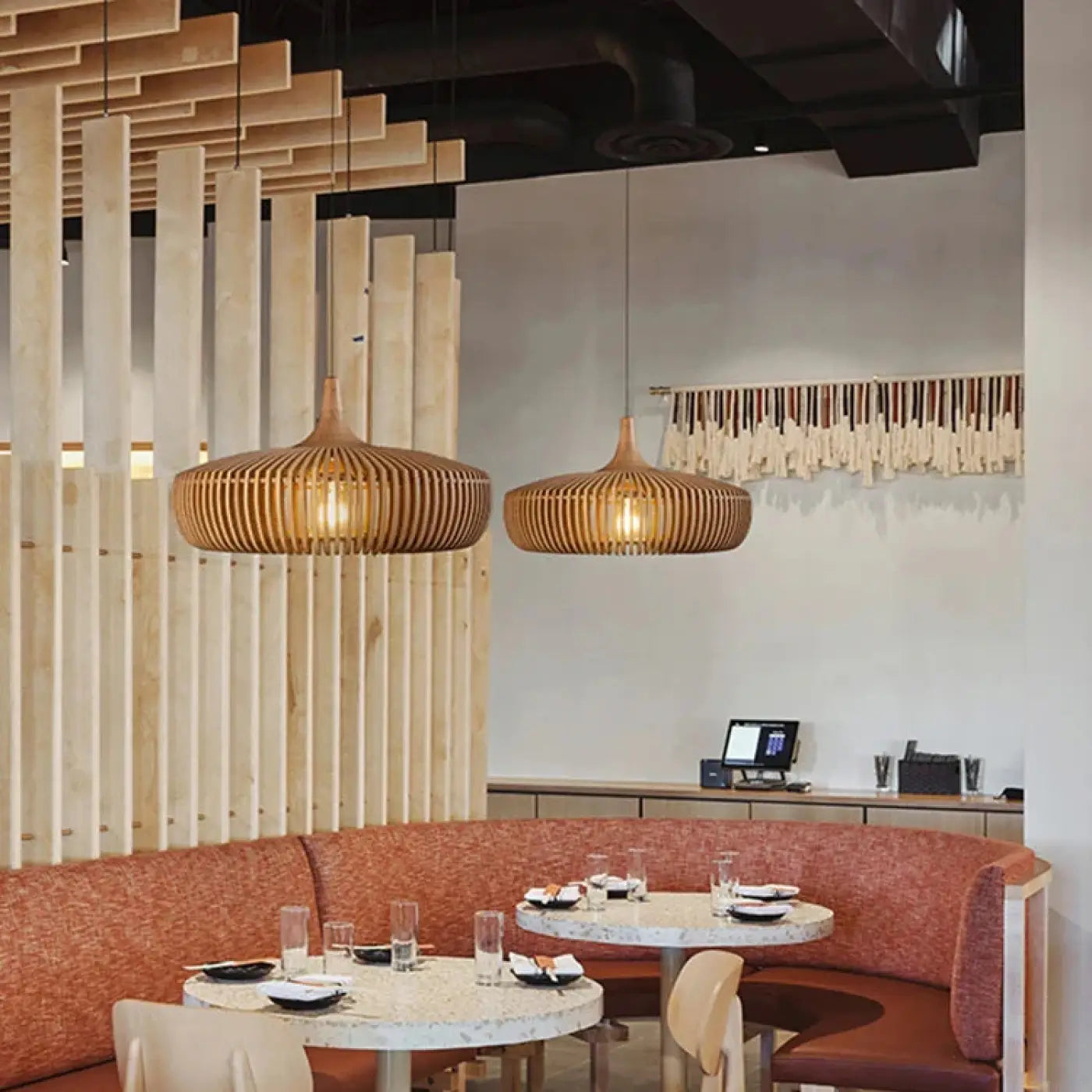 Suspension Luminaire Design en Bois - Claga