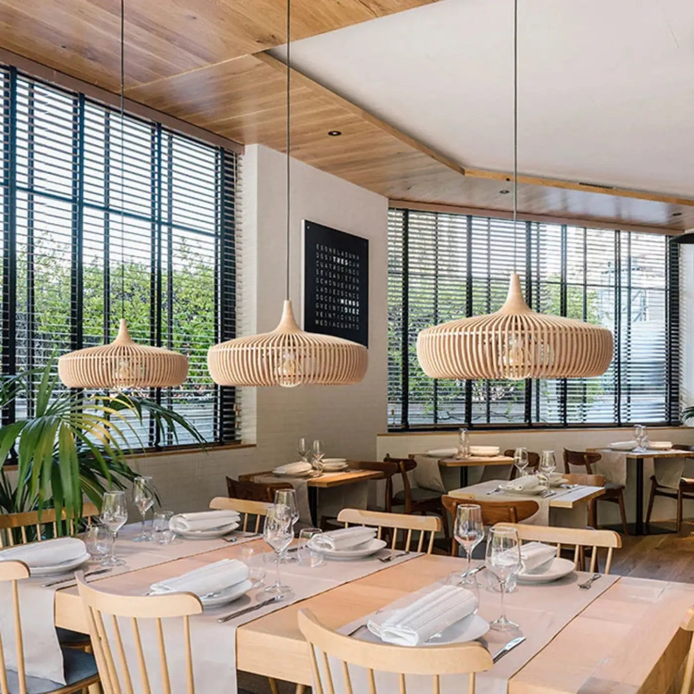 Suspension Luminaire Design en Bois - Claga