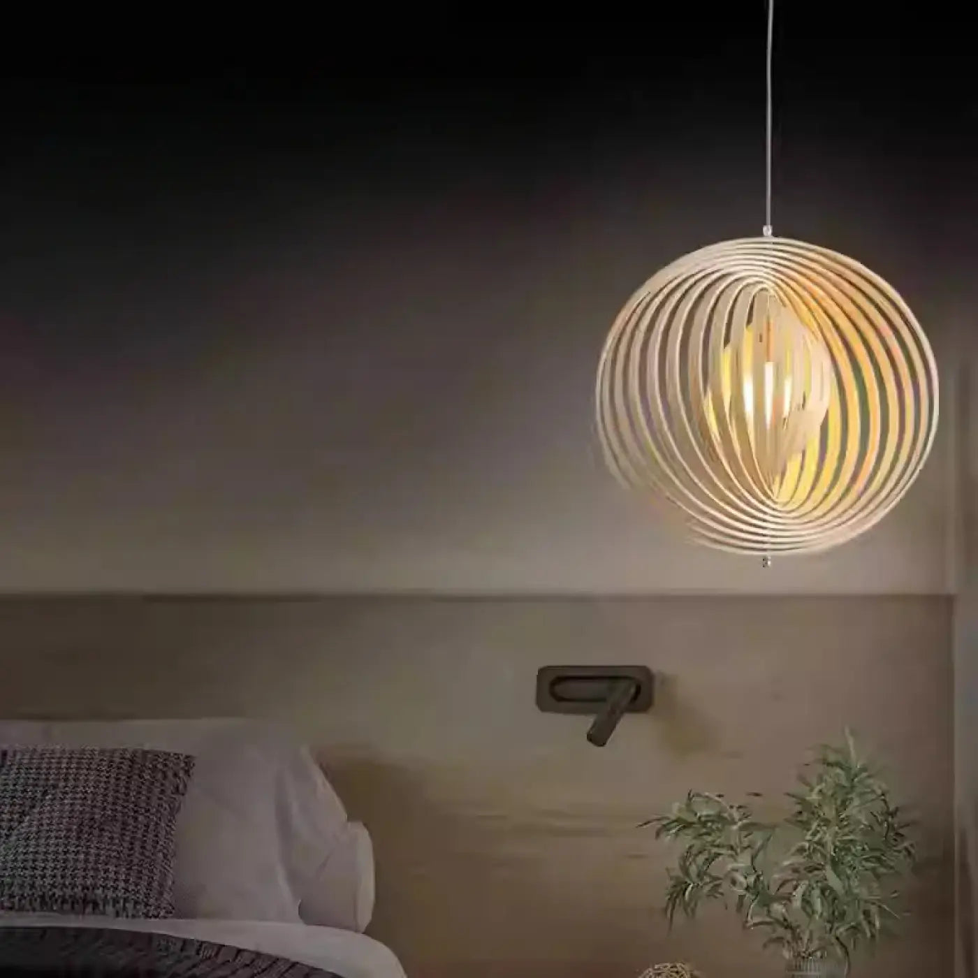 Suspension Luminaire Design en Bois - Arivah
