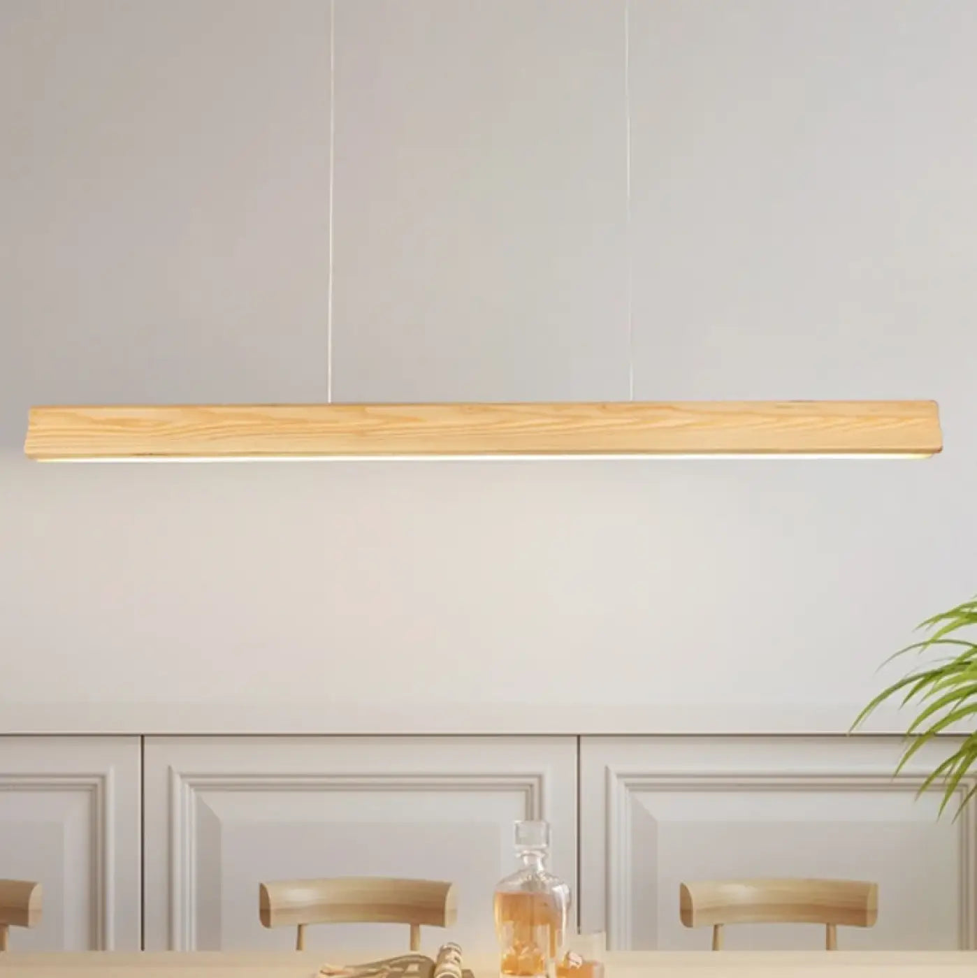 Suspension Luminaire Moderne en Bois - Plemite