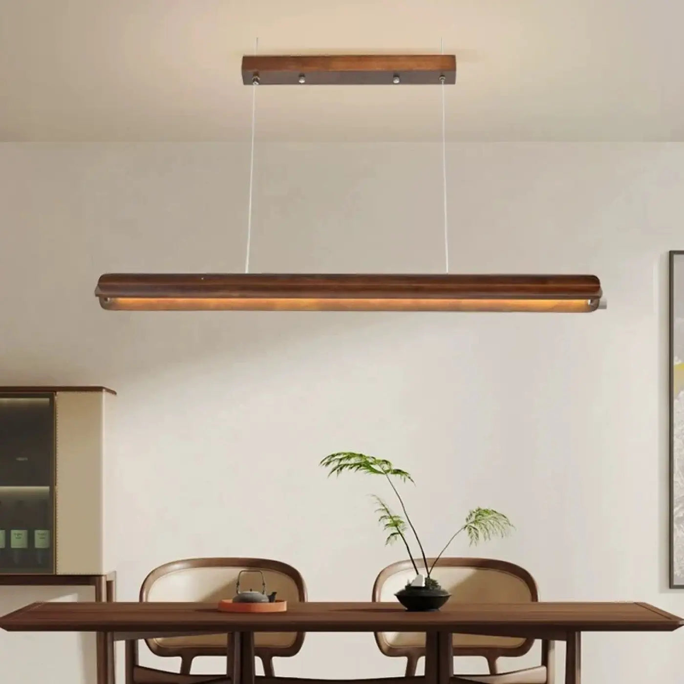 Suspension Luminaire Moderne en Bois - Plemite