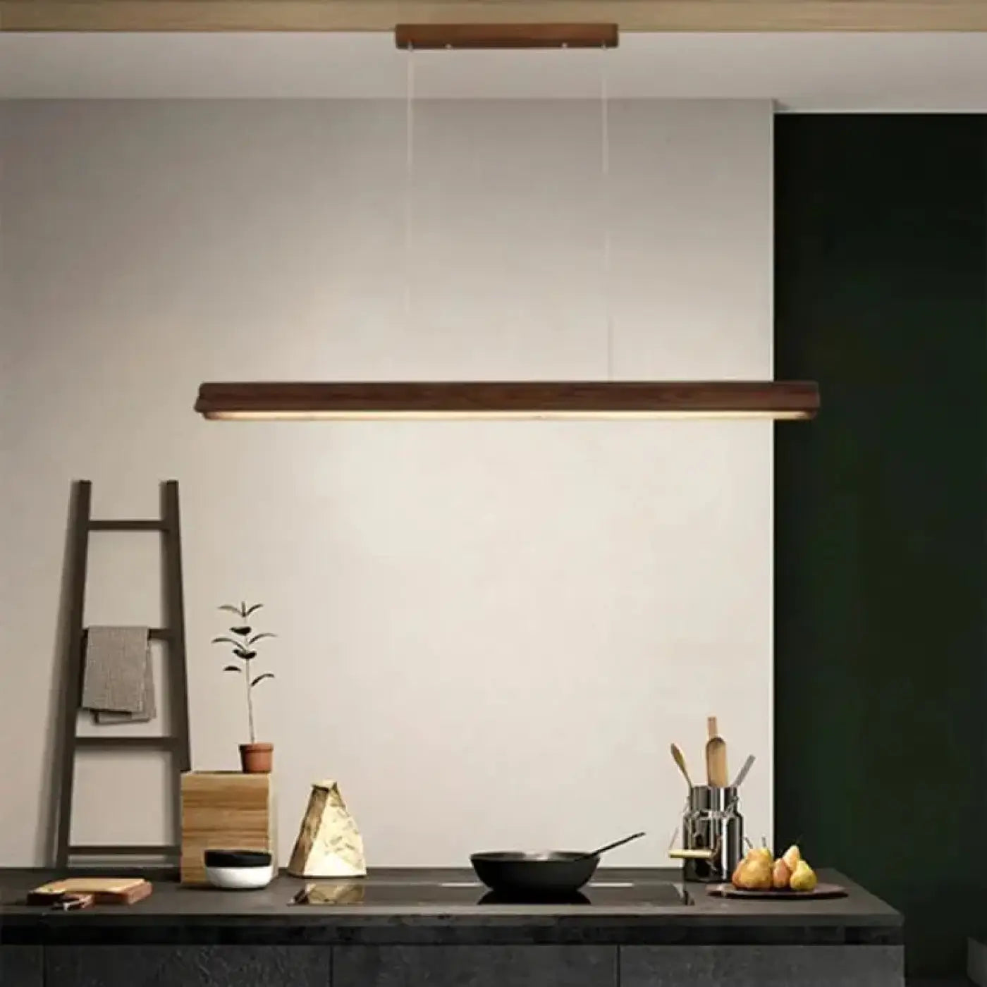 Suspension Luminaire Moderne en Bois - Plemite