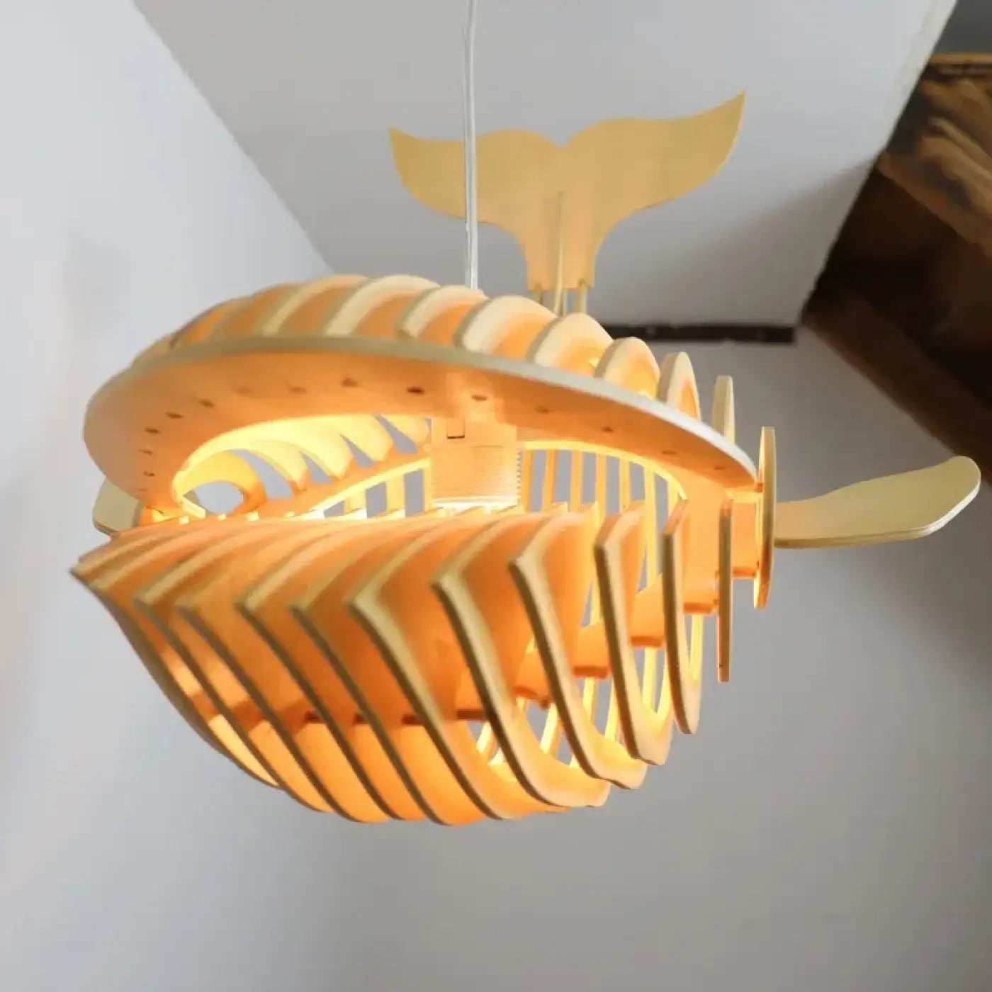 Suspension Luminaire Design en Bois - Diba