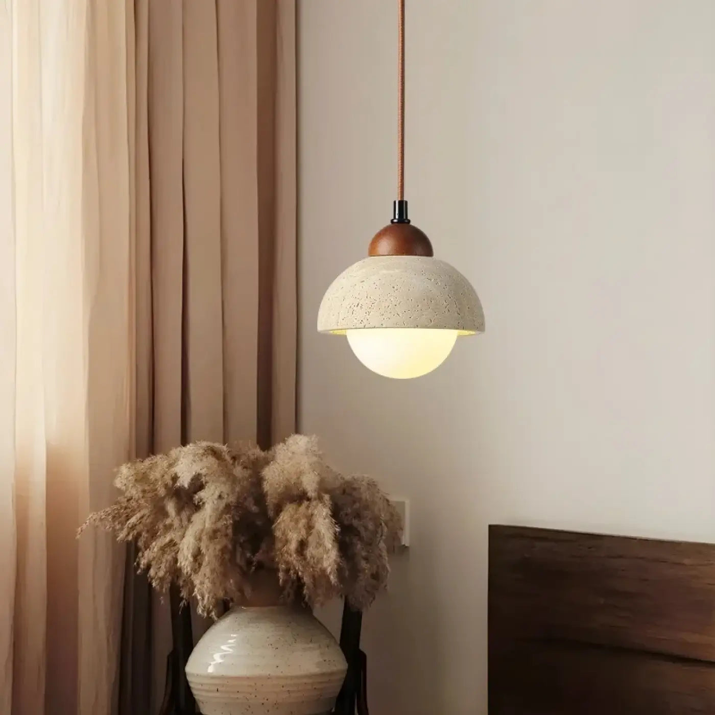 Suspension Luminaire Design en Bois - Yumite