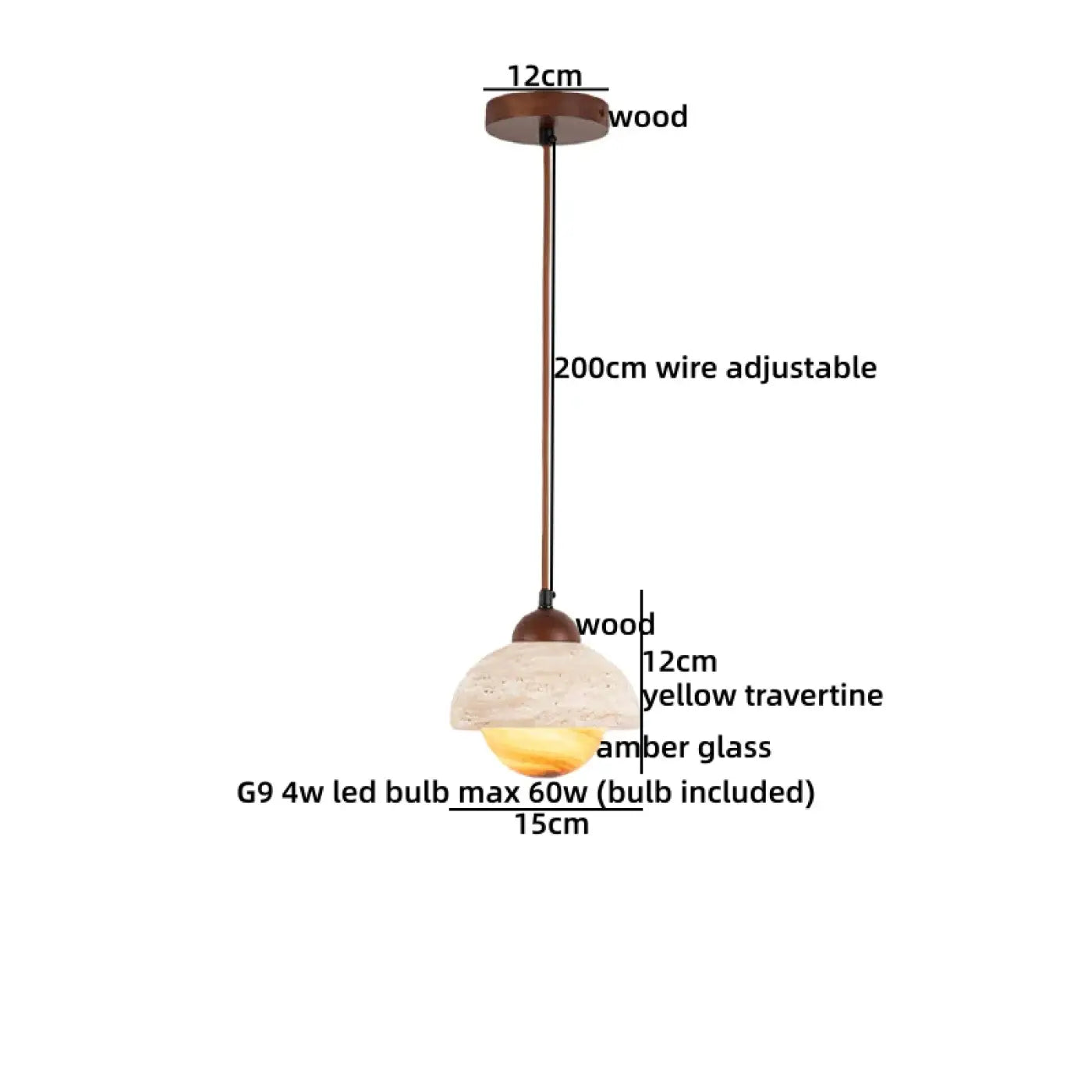 Suspension Luminaire Design en Bois - Yumite