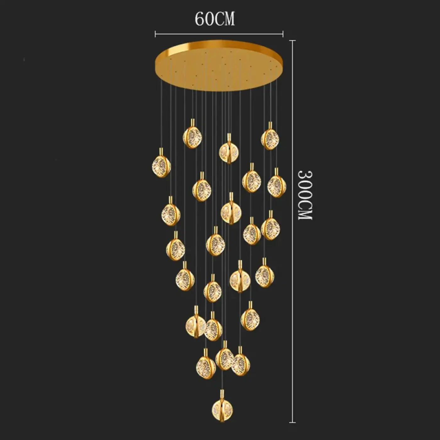 Suspension Luminaire Design en Cristal - Disca