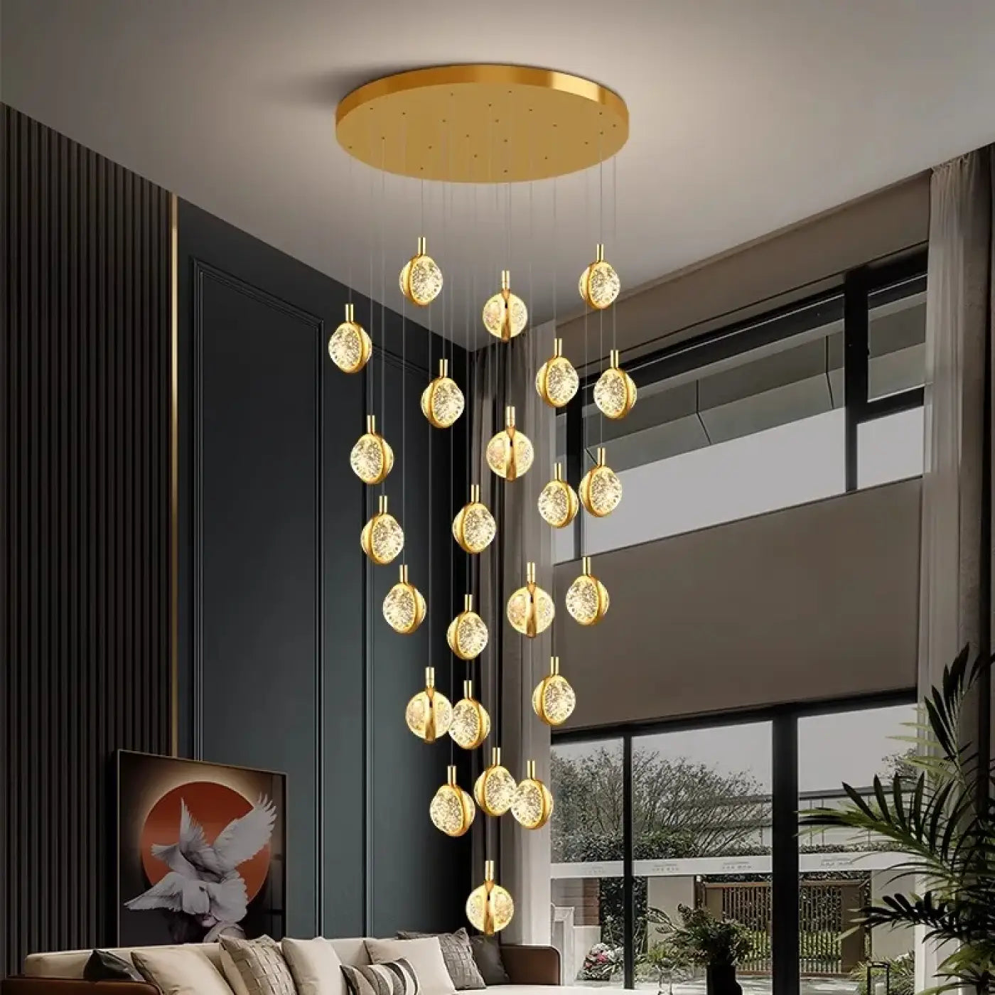 Suspension Luminaire Design en Cristal - Disca
