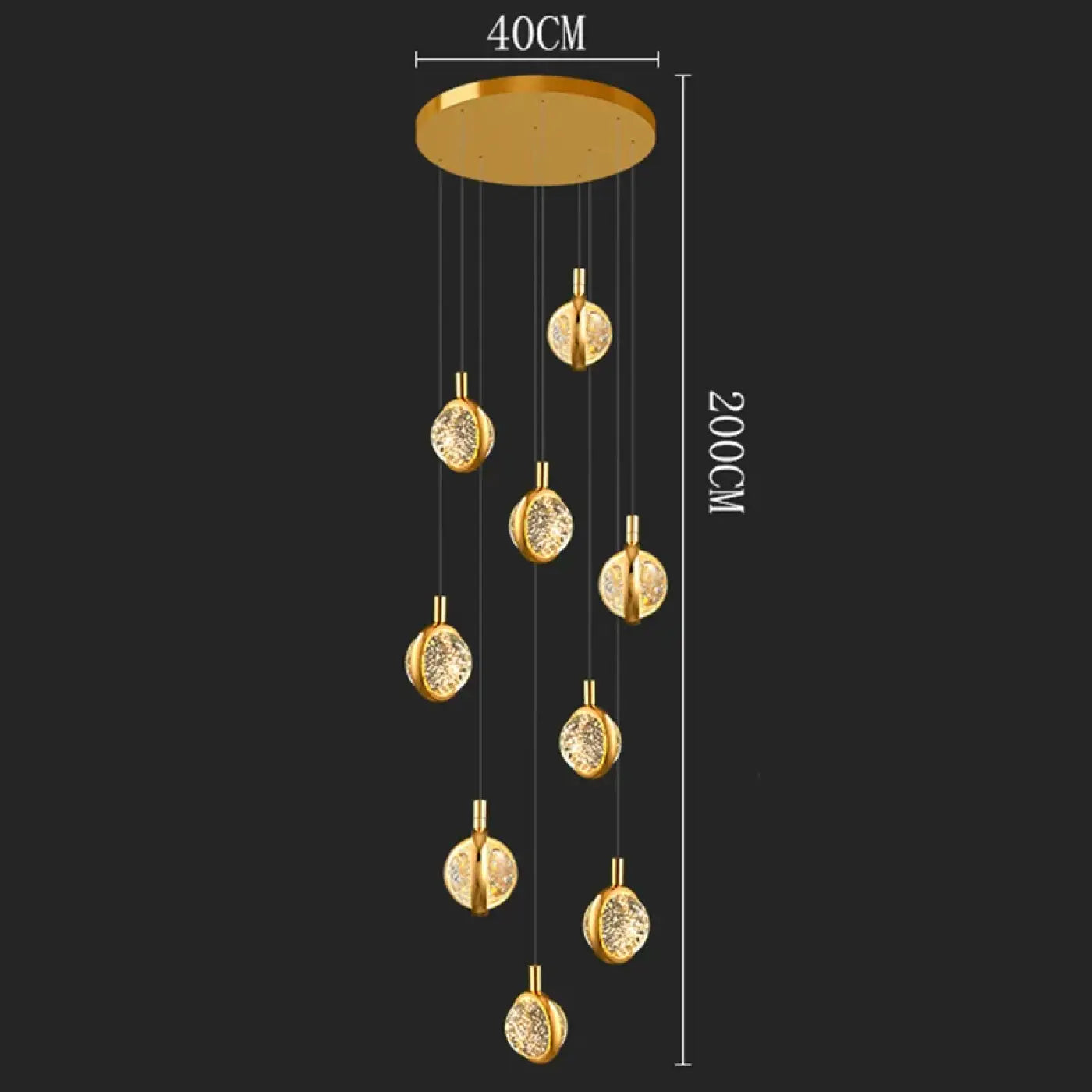 Suspension Luminaire Design en Cristal - Disca