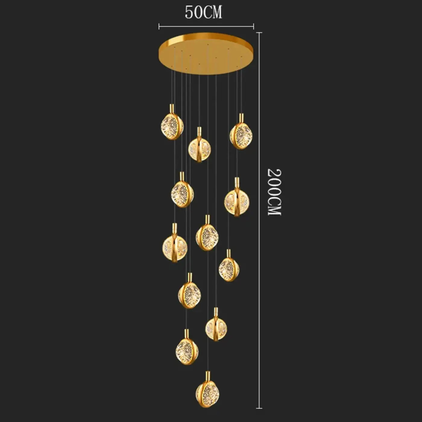 Suspension Luminaire Design en Cristal - Disca