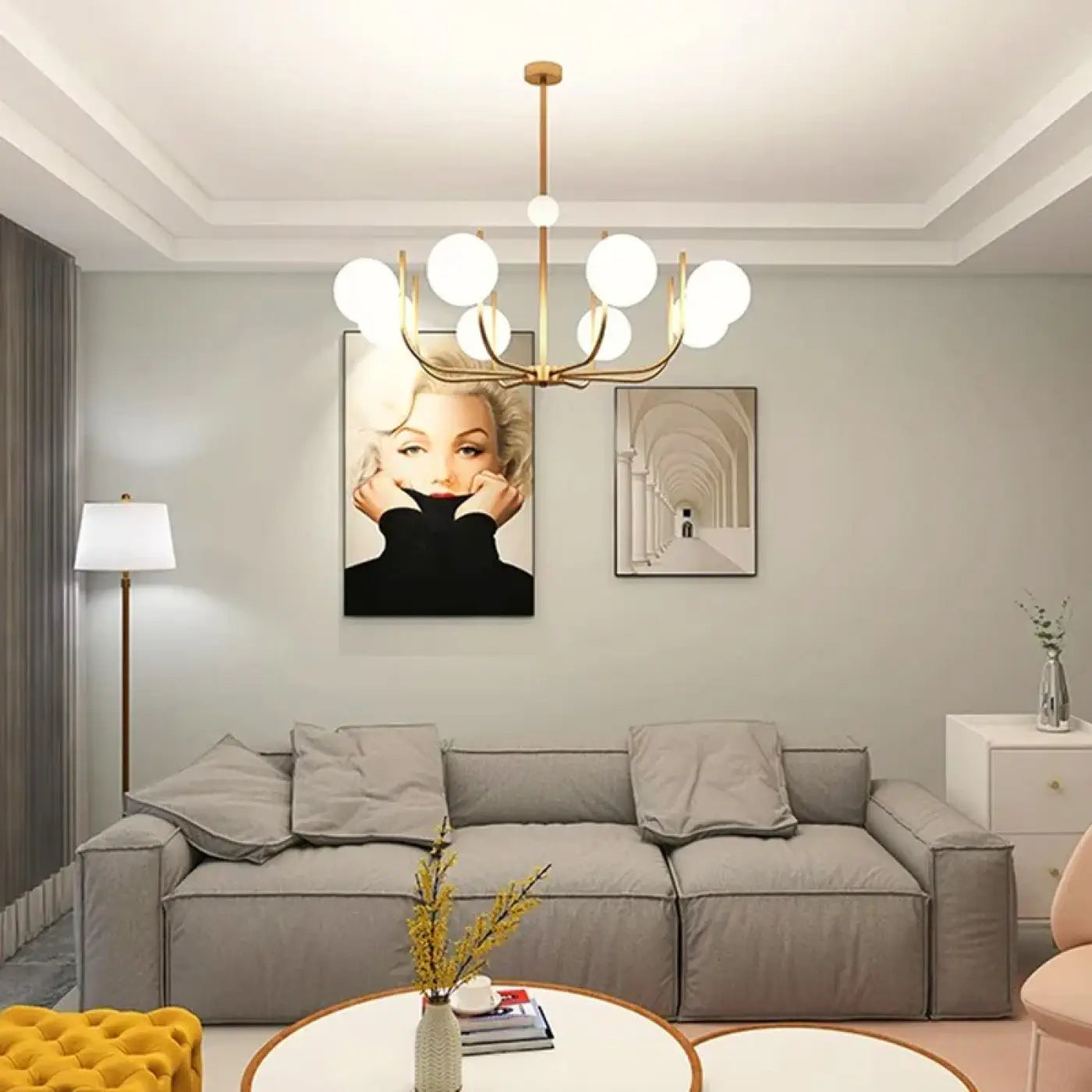 Suspension Luminaire en Laiton - Maji