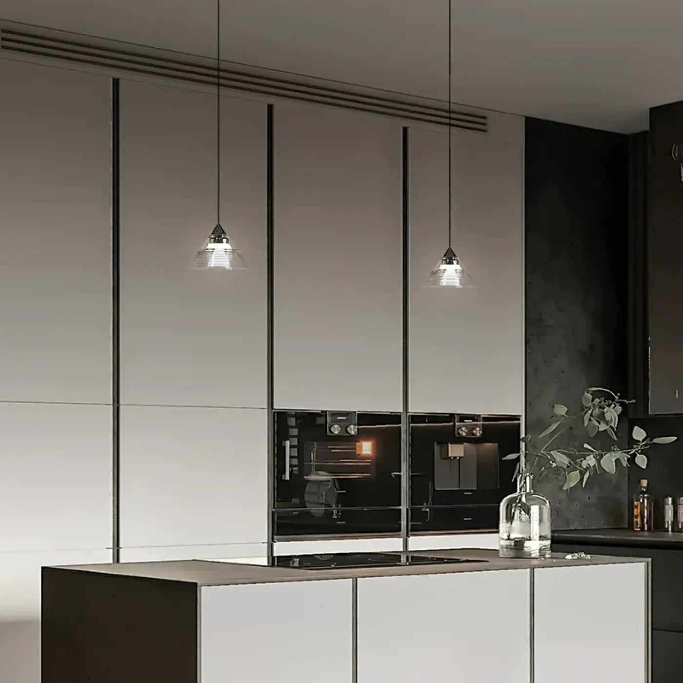 Suspension Luminaire Minimaliste en Verre - Polle