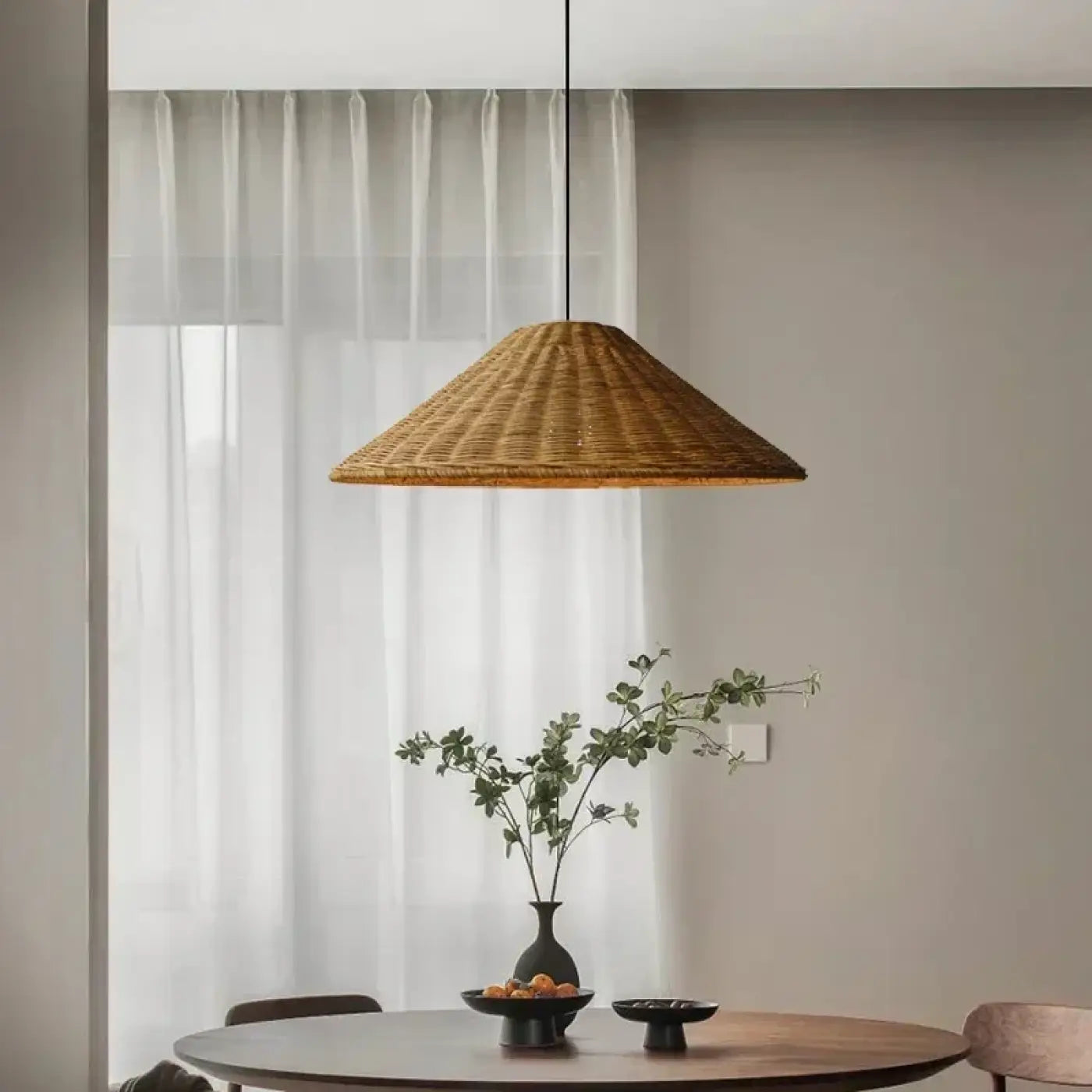 Suspension Luminaire Boheme en Rotin - Nari