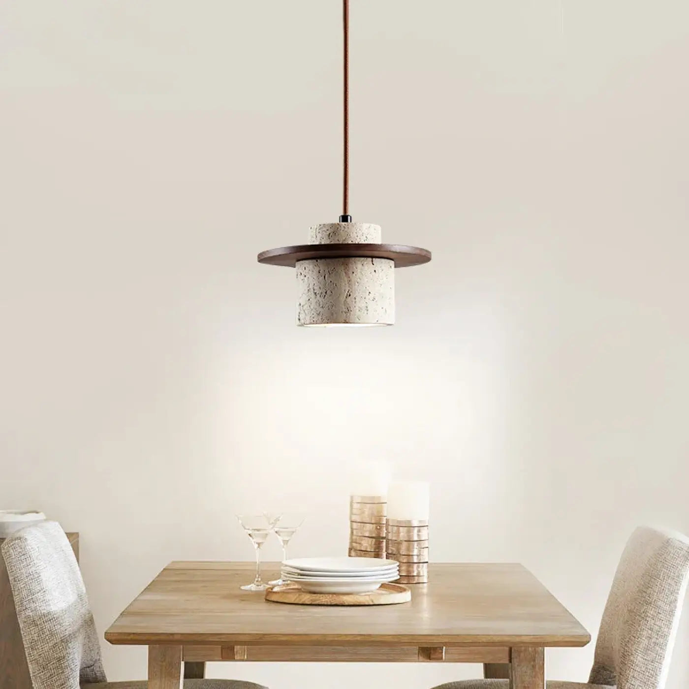 Suspension Luminaire en Bois - Metonge