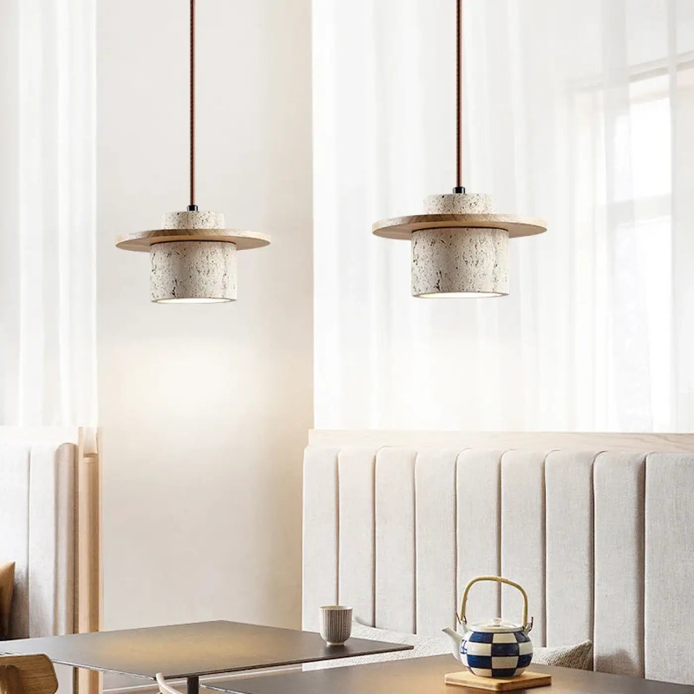 Suspension Luminaire en Bois - Metonge