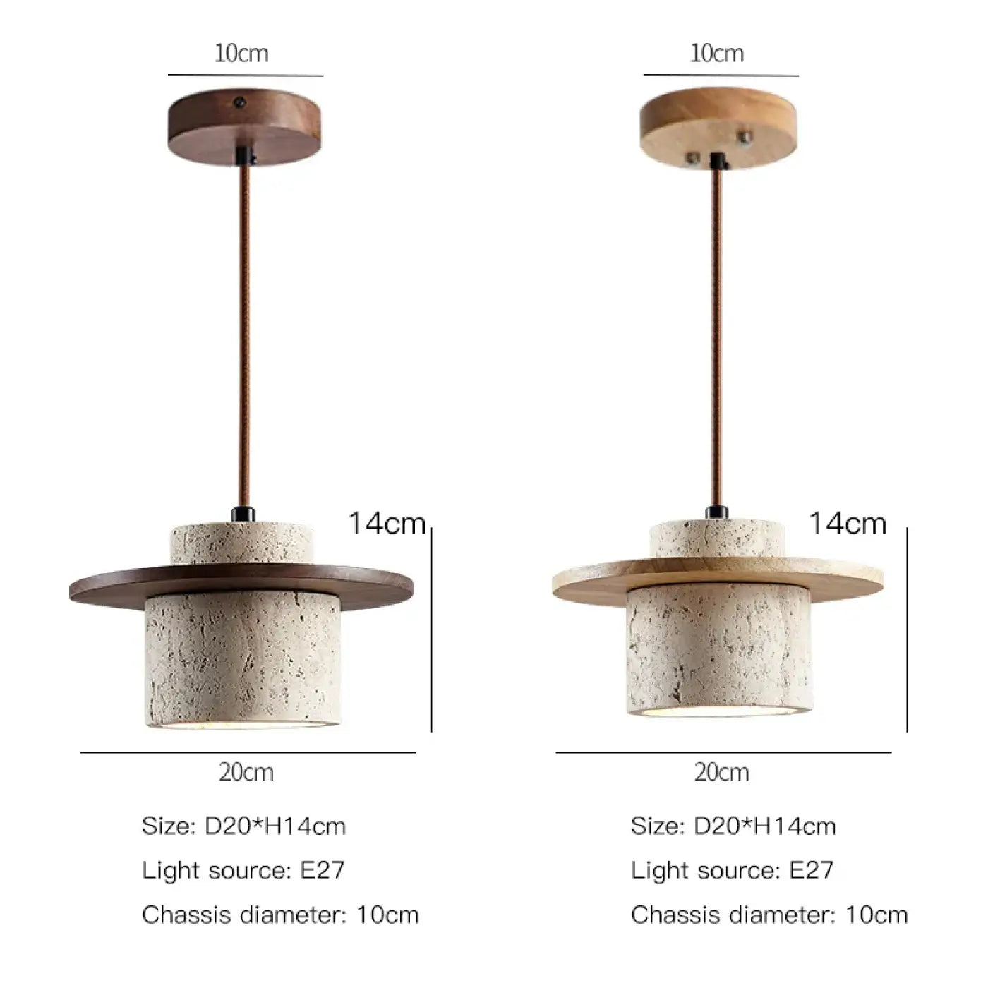 Suspension Luminaire en Bois - Metonge